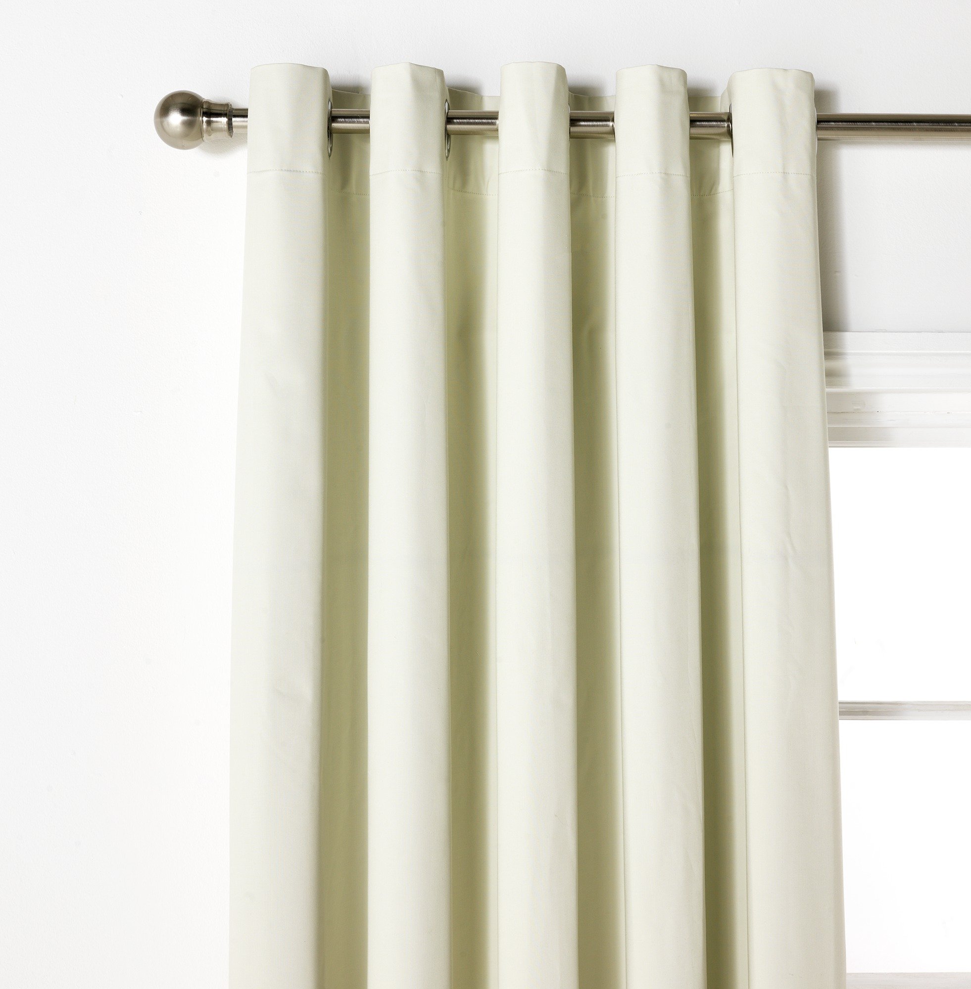 Colourmatch Blackout Curtains 117x137cm Cotton Cream 5282153
