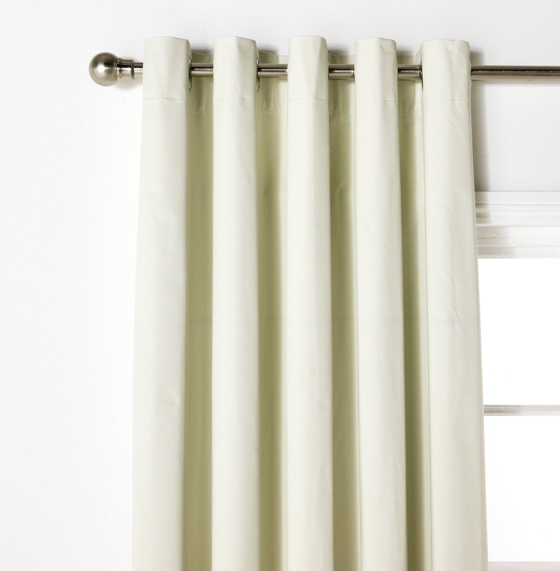 ColourMatch Blackout Curtains - 117x137cm - Cotton Cream