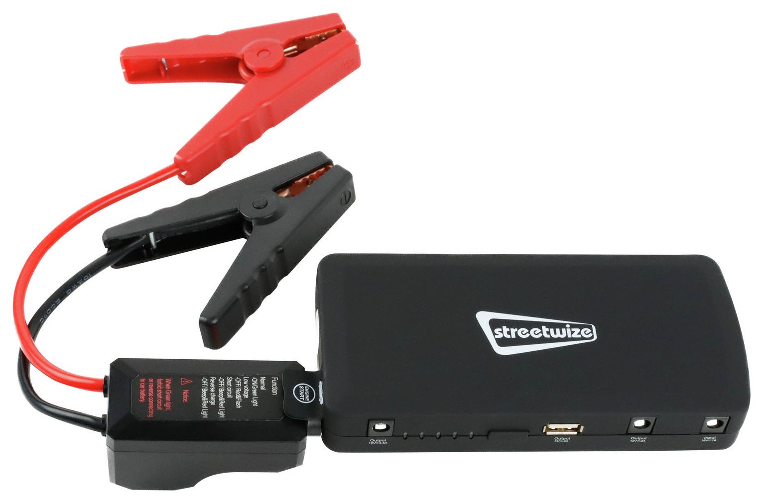 Streetwize Portable Emergency Jumpstarter & Powerbank