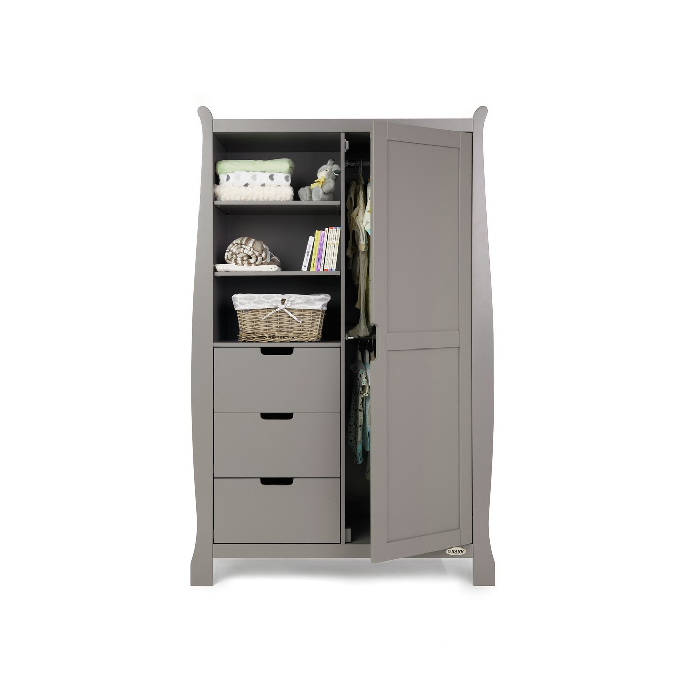 obaby stamford double wardrobe