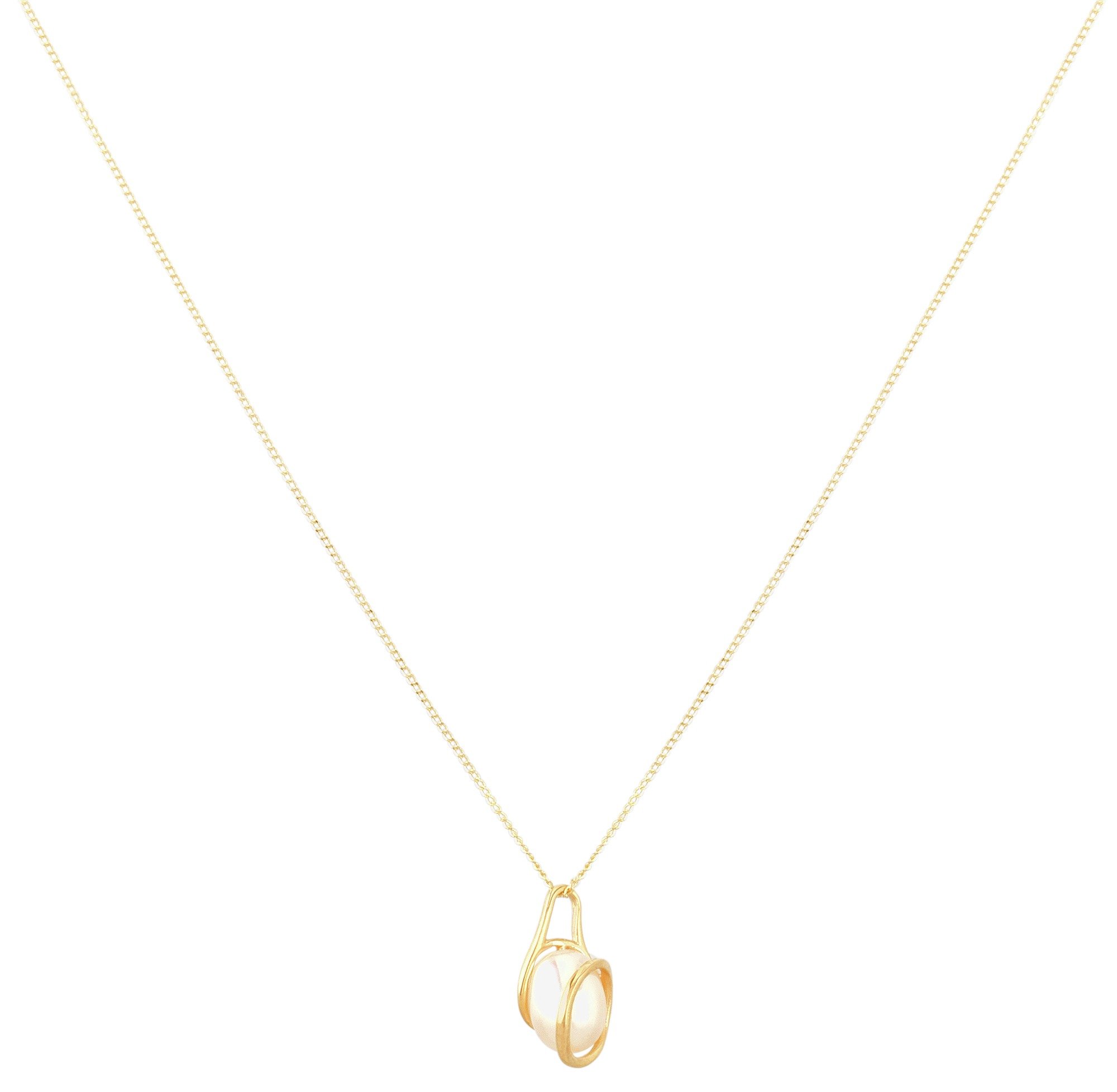 Revere 9ct Gold Freshwater Pearl Pendant Necklace