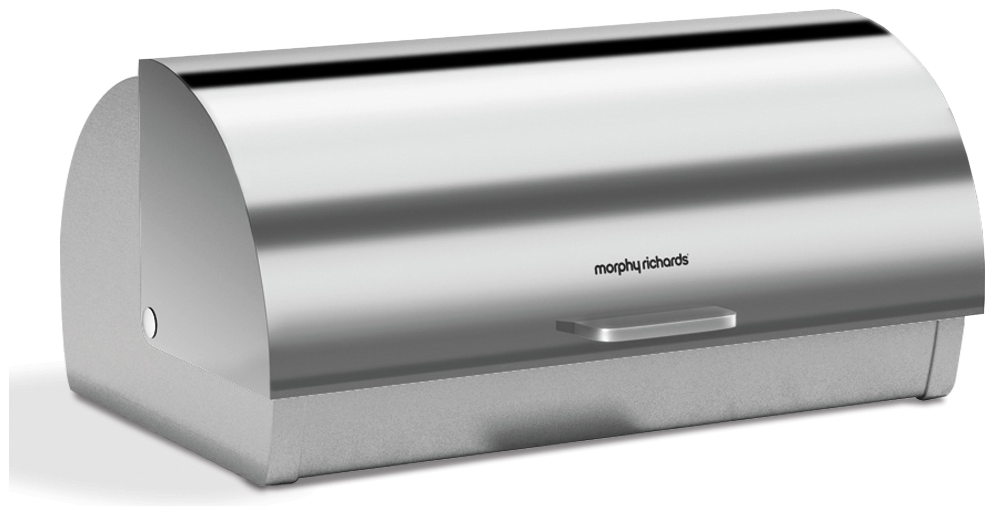Morphy Richards Accents Roll Top Bread Bin - Stainless Steel
