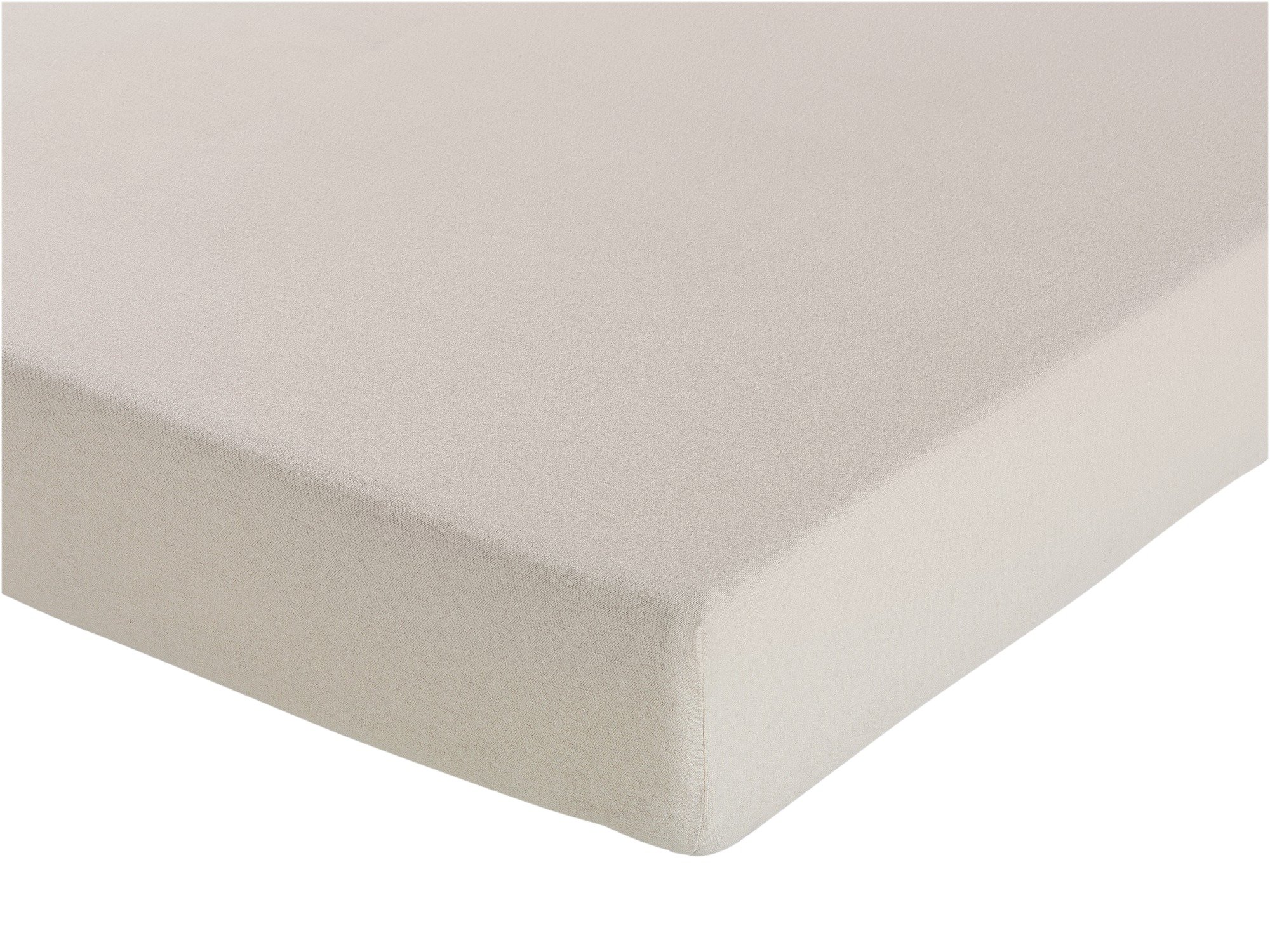 Argos Home Cream Brushed Cotton Fitted Sheet - Single