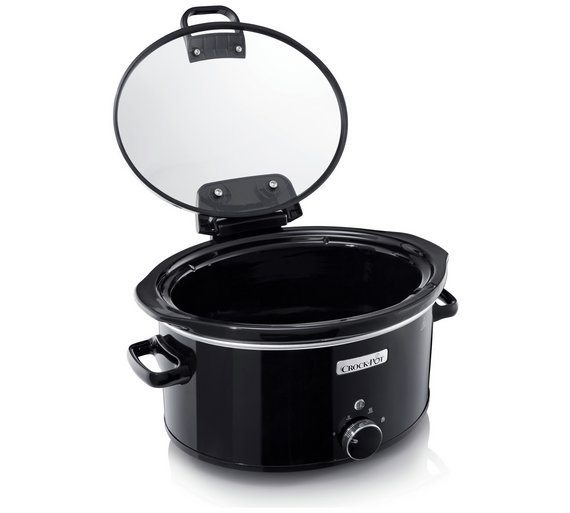 Crock-Pot 5.7L Hinged Lid Slow Cooker - Black