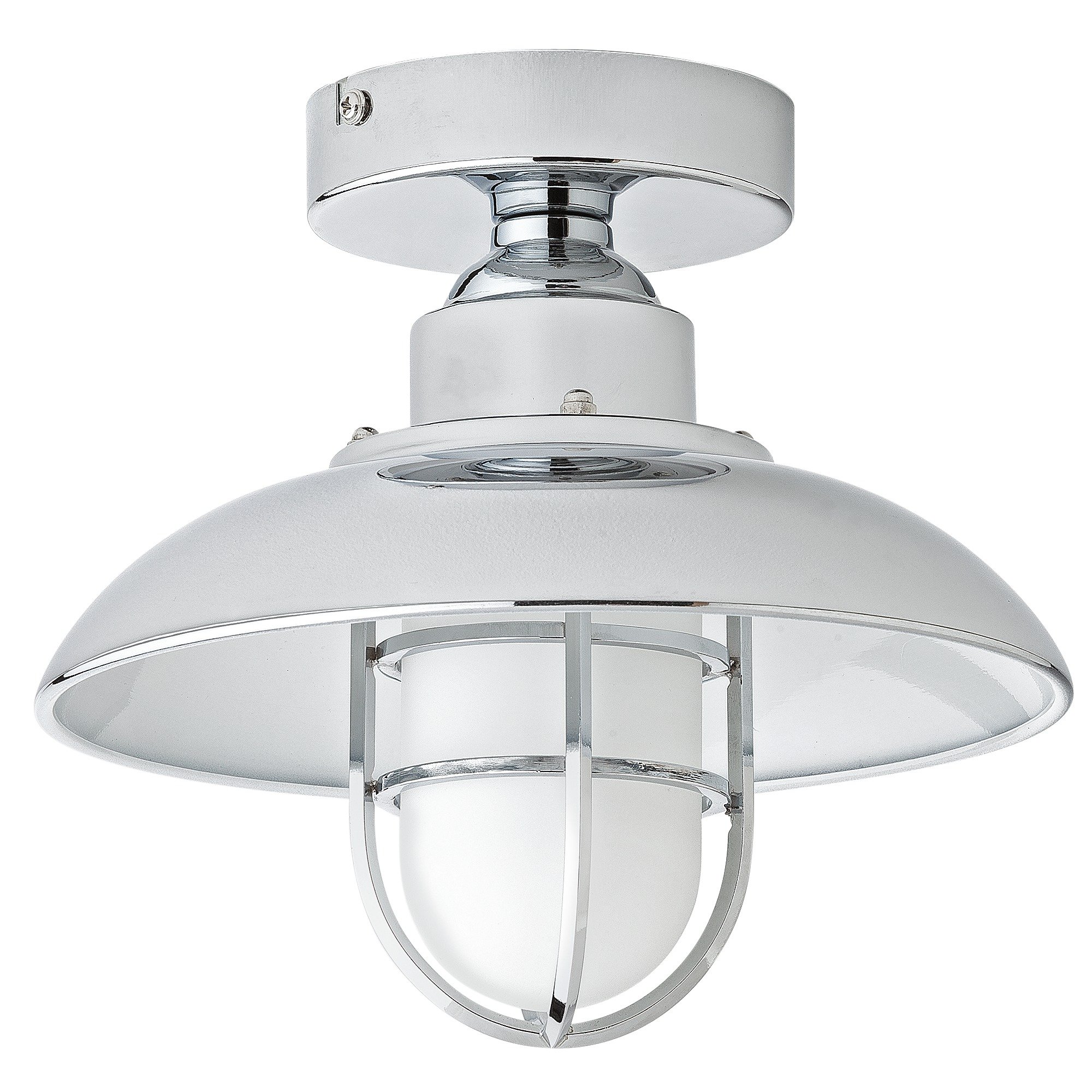 Argos Home Kildare Fisherman Lantern Bathroom Light - Nickle