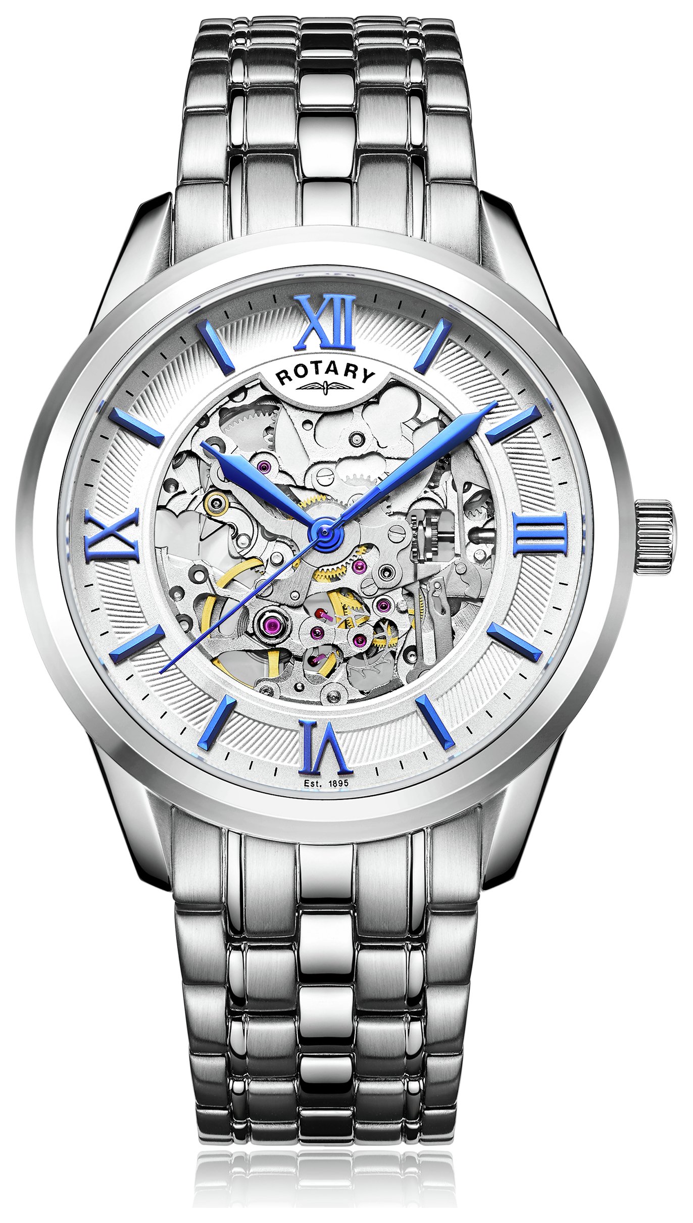Rotary Men's Silver Stainless Steel Bracelet Watch (5287031) | Argos ...