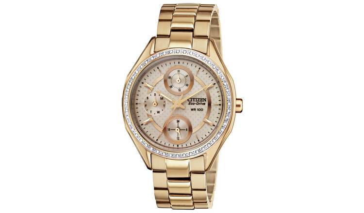 Buy Citizen Ladies Rose Gold Plated Stainless Steel Watch Argos