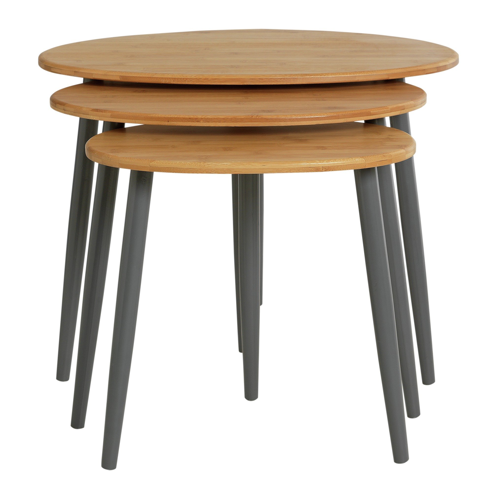 Argos Home Nest of 3 Tables - Bamboo