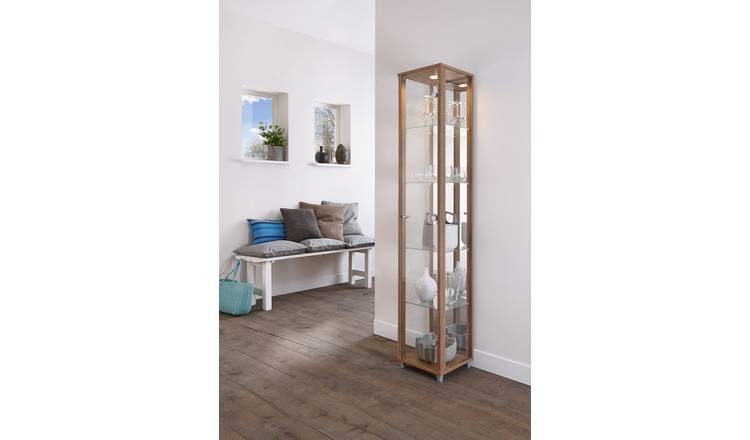 Grey display deals cabinet argos