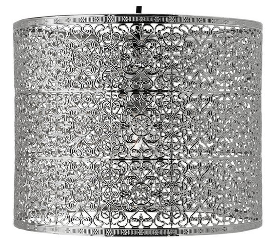 Argos Home Firenze Fretwork Pendant Shade - Nickel