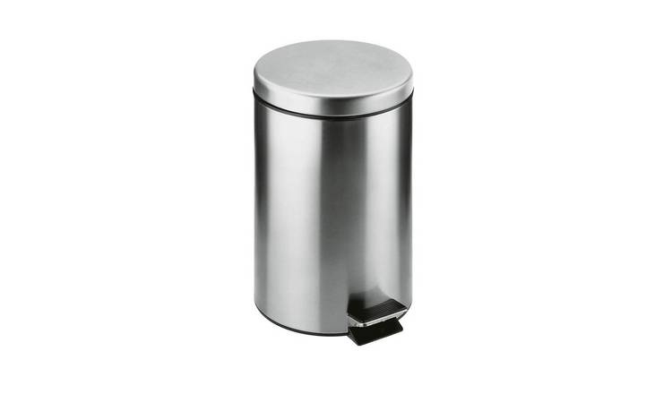 Cosmic Architect Bathroom Bin - Glossy Stainless Steel
