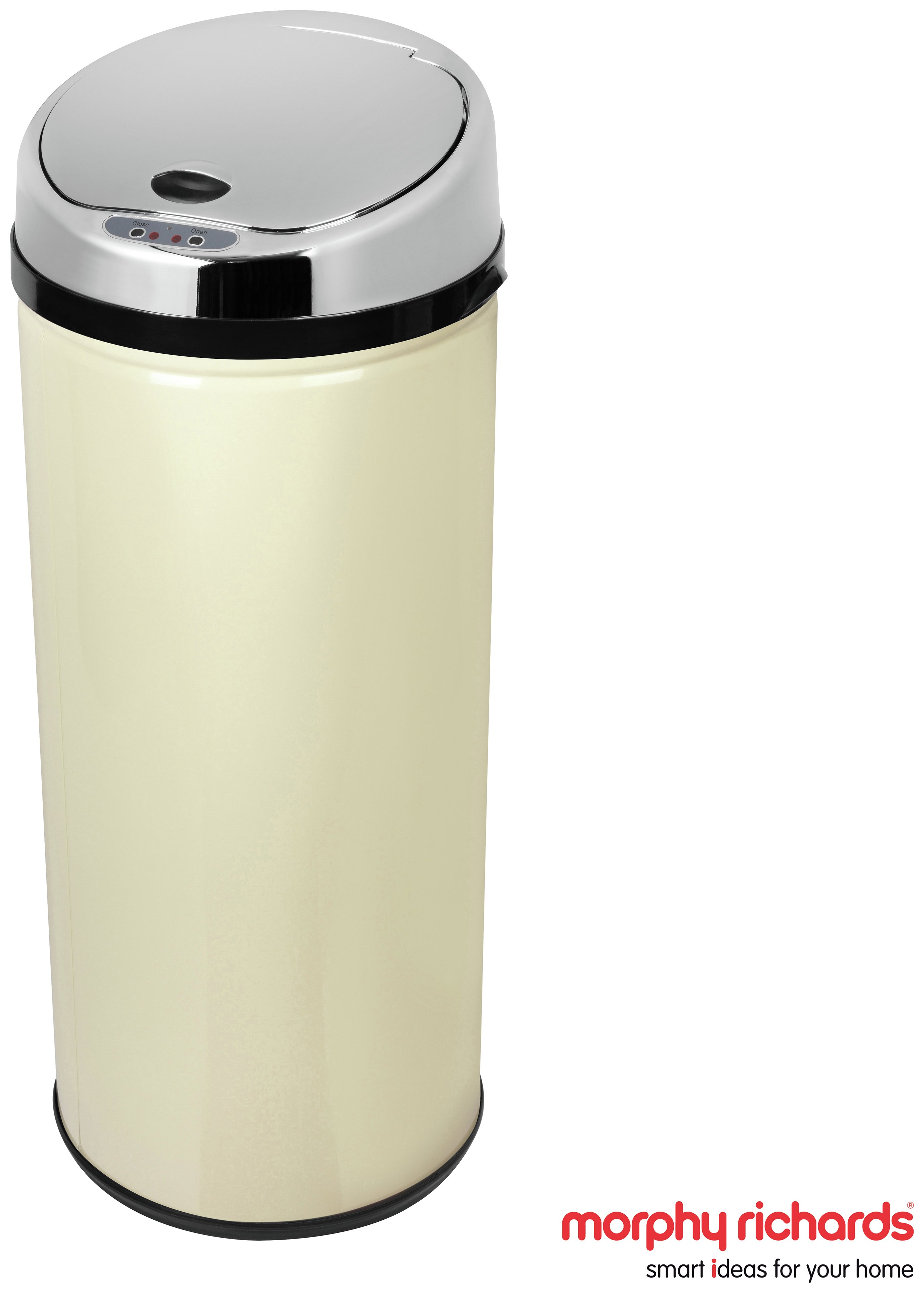 Morphy Richards 42 Litre Round Sensor Bin - Cream