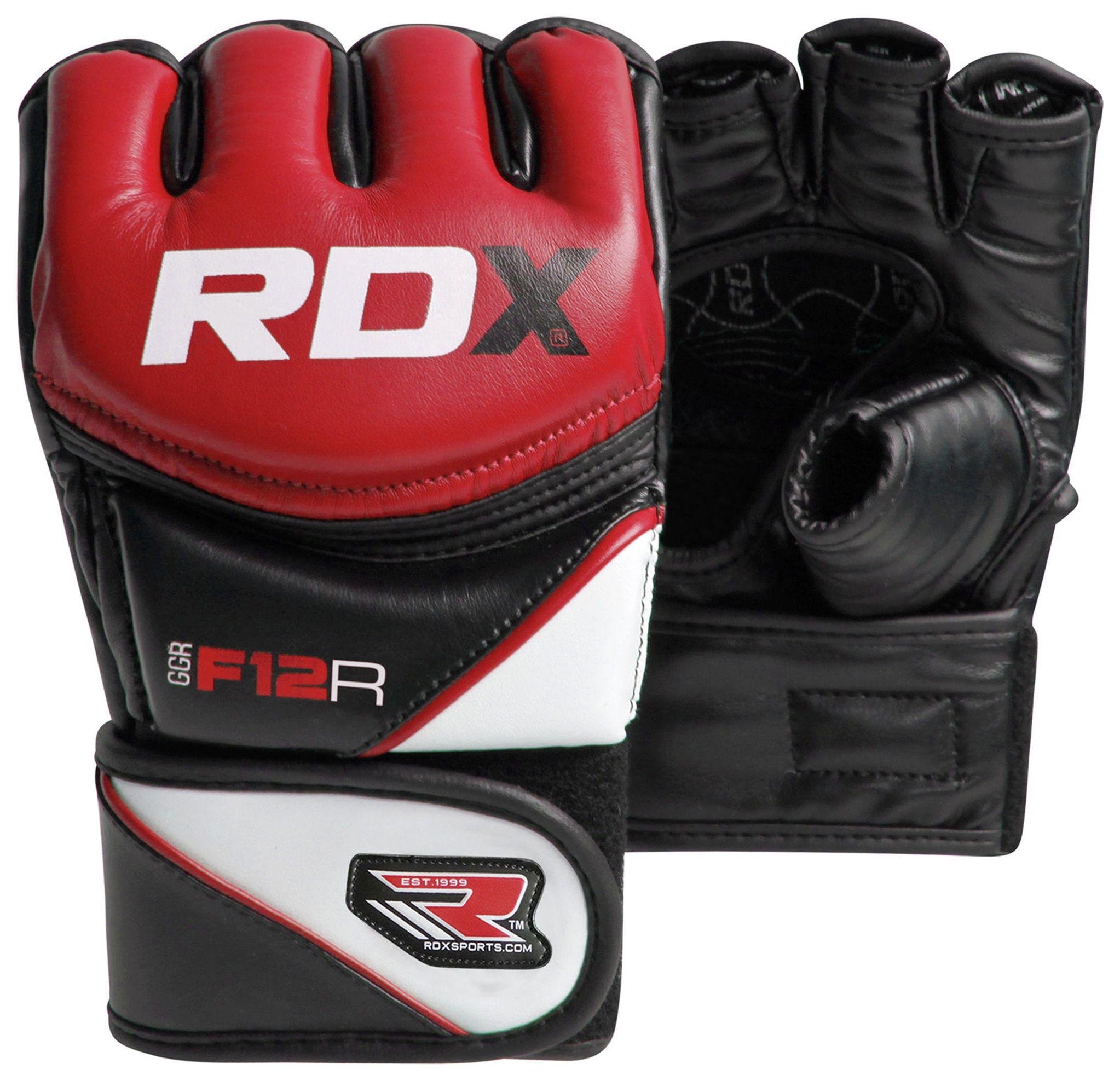 RDX Synthetic Leather MMA Gloves Red - Medium/Large