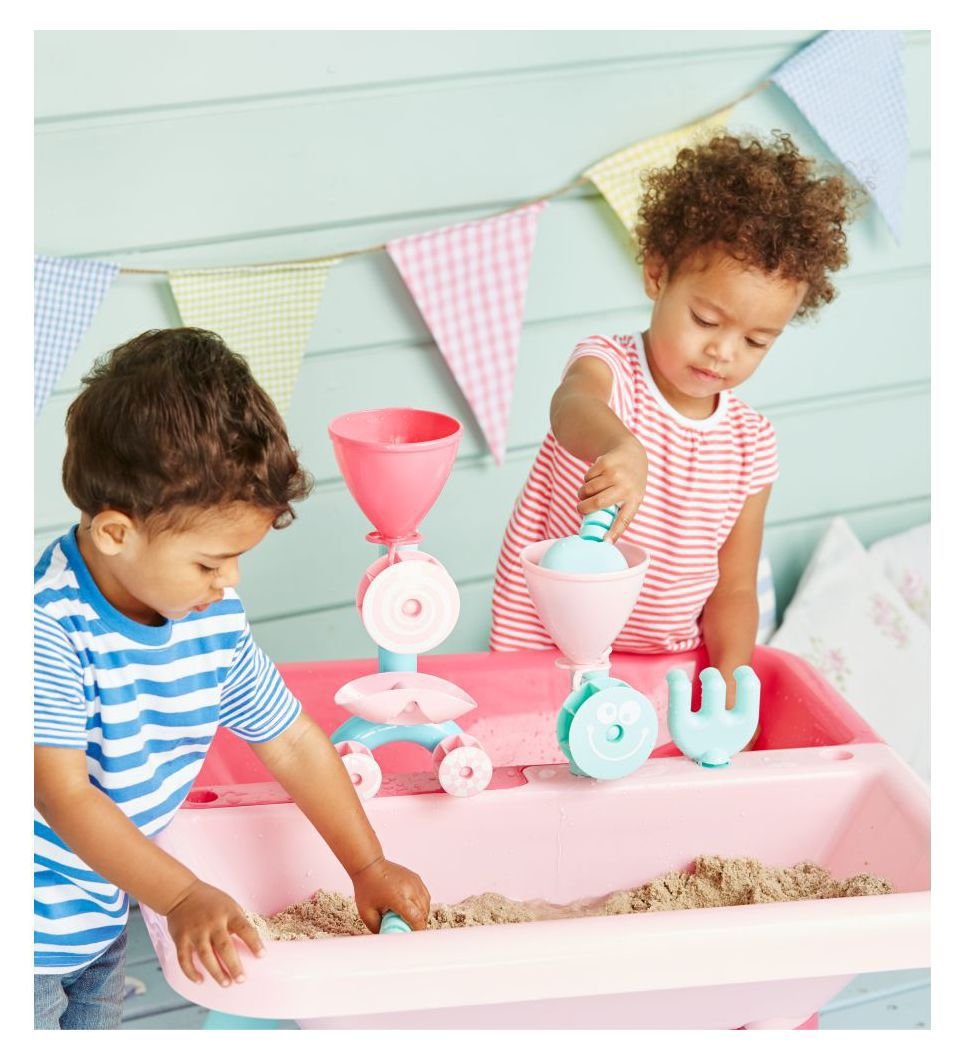 pink sand table