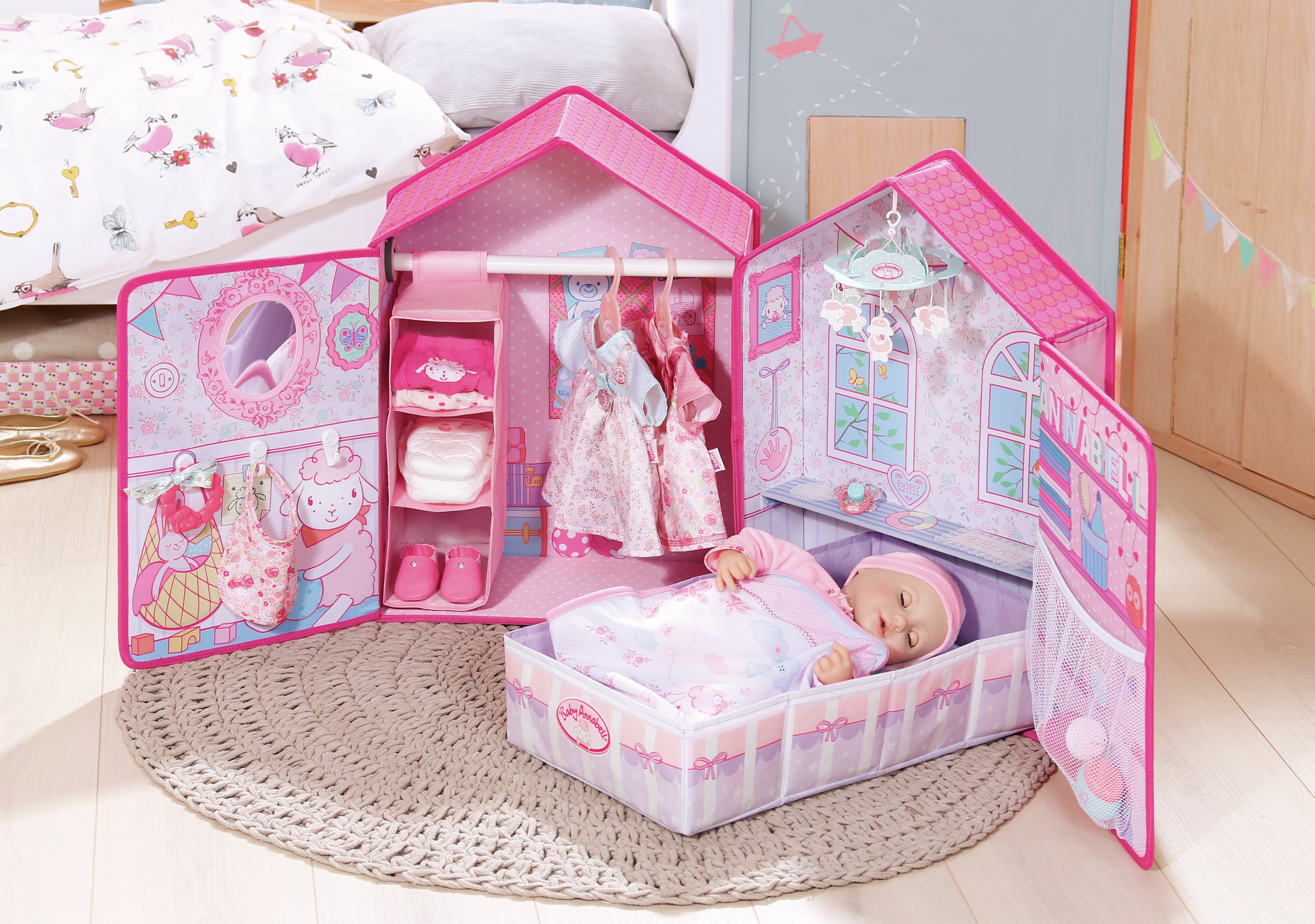 Домик для куклы Zapf Baby Annabell розовые сны с аксессуарами