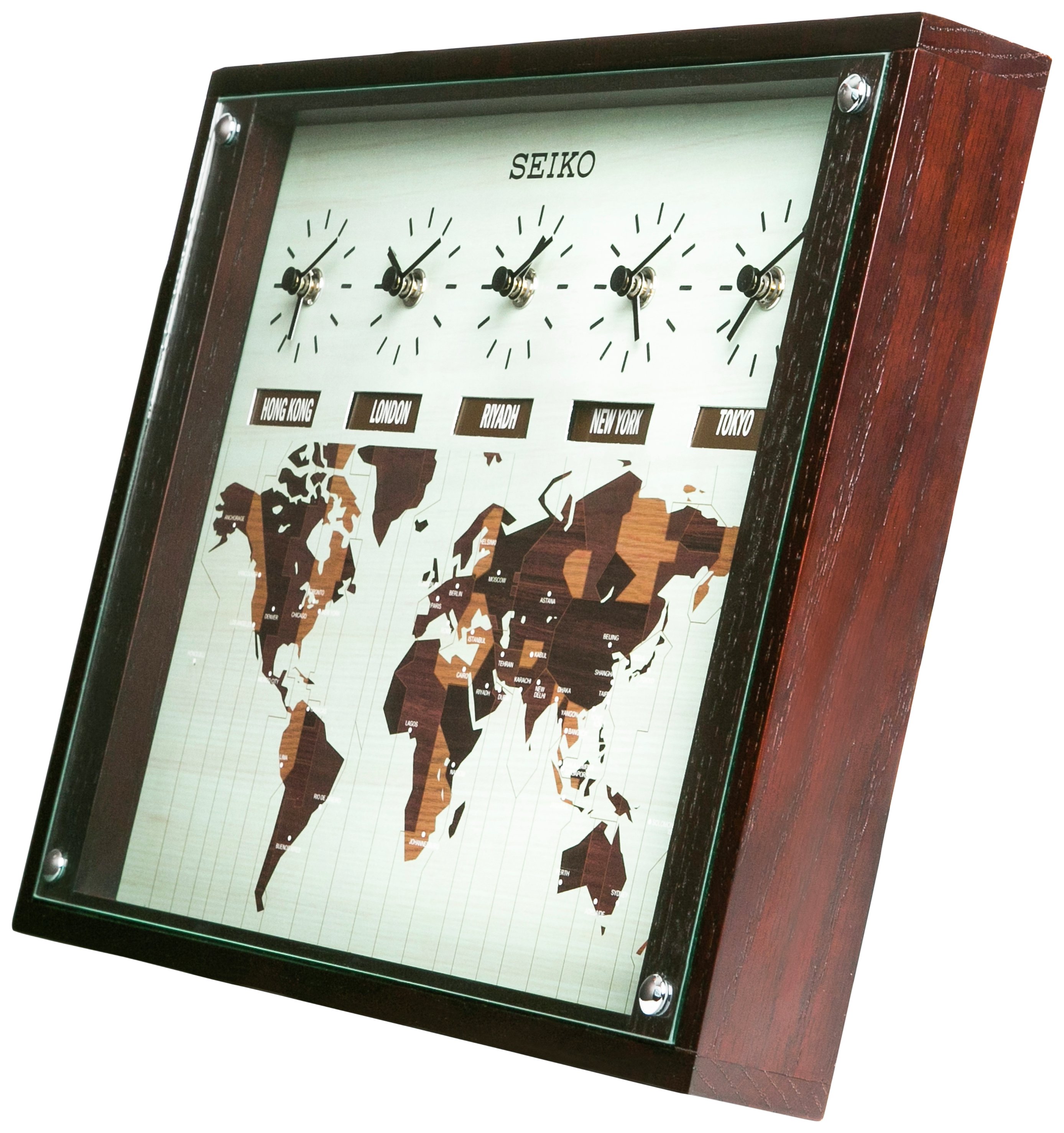 Seiko Wooden World Time Wall Clock Review