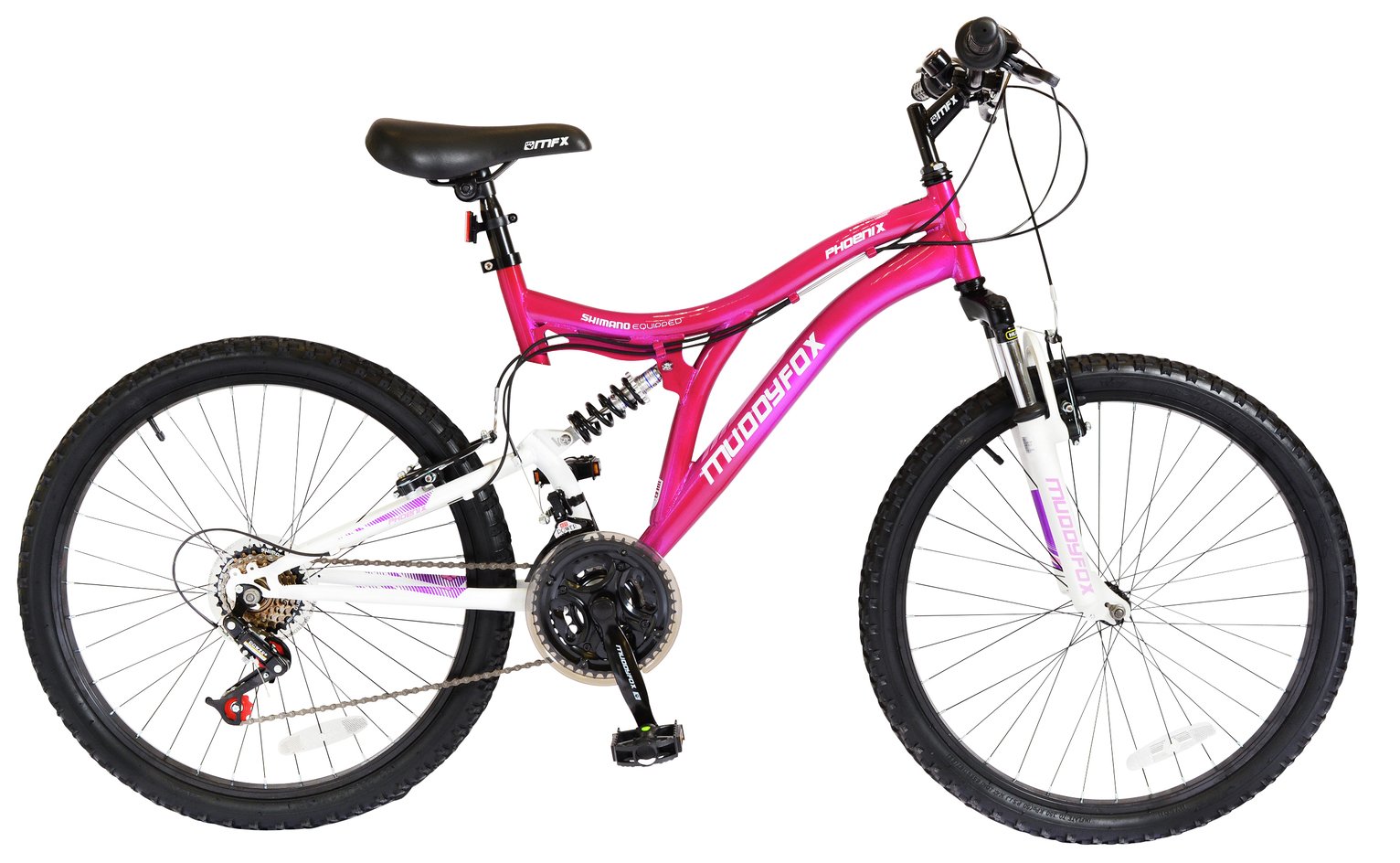 Muddyfox Phoenix 24 Inch Dual Suspension Bike 5312951 Argos