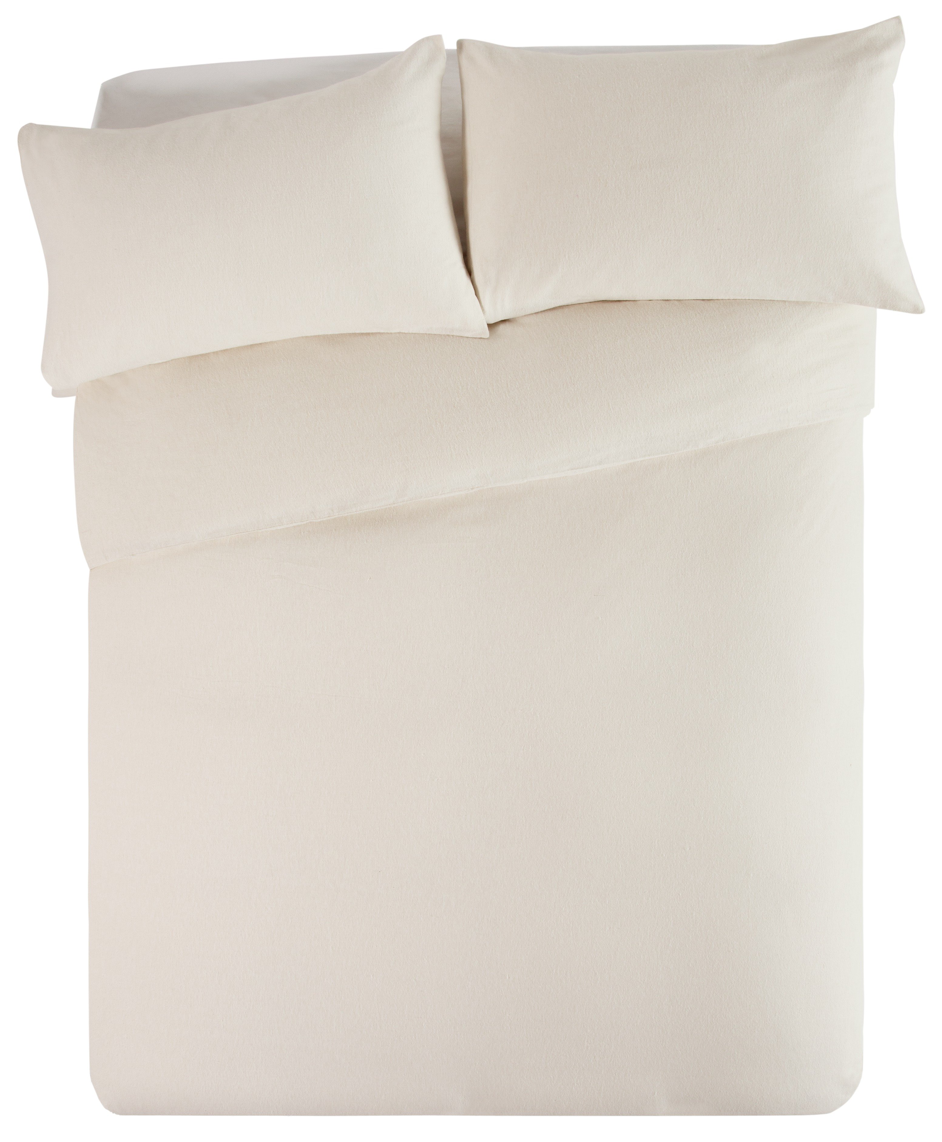 Argos Home Cream Brushed Cotton Bedding Set Kingsize (5313046