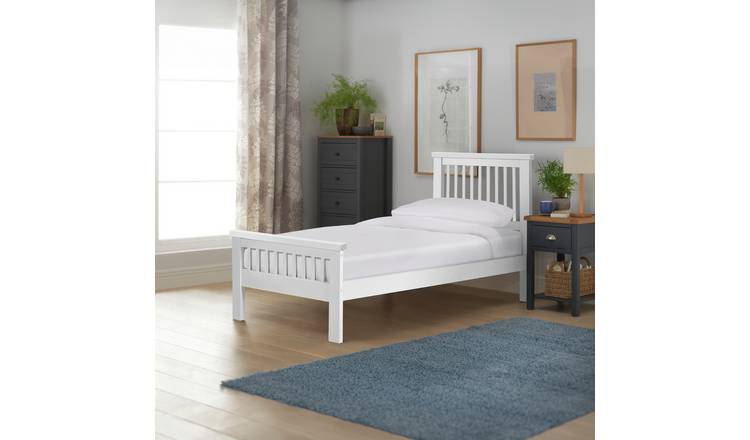 Buy Argos Home Aubrey Single Bed Frame White Bed Frames Argos