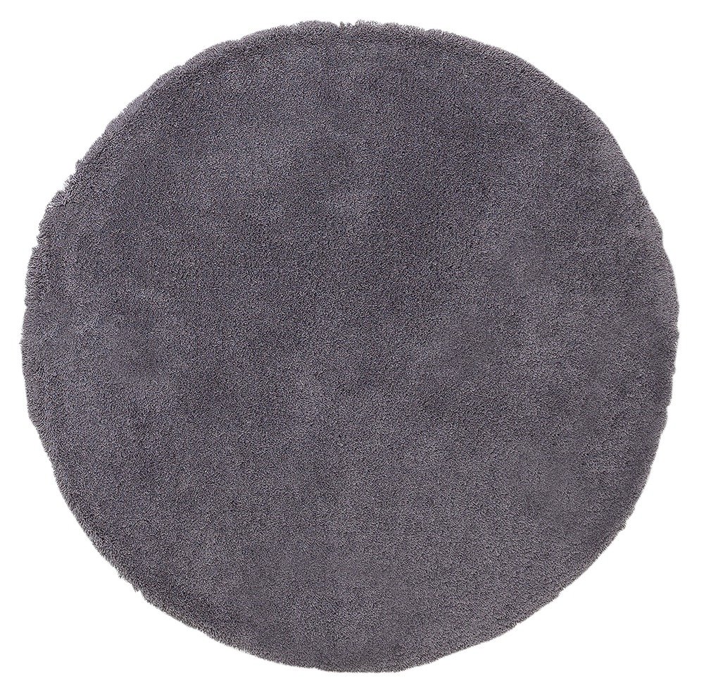 Argos Home Snuggle Shaggy Circle Rug 100cm Flint Grey (5314674