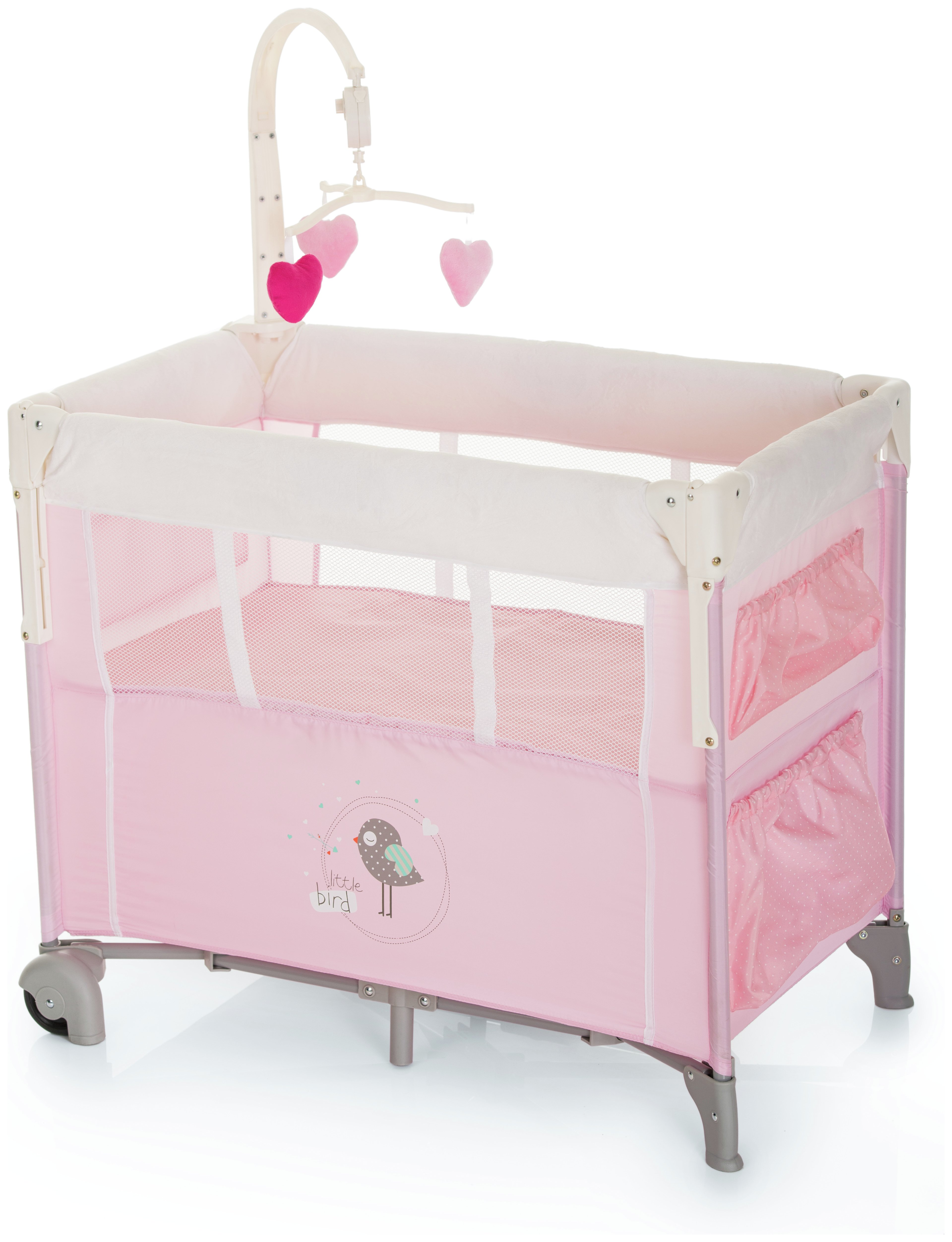 Hauck Dream 'n' Care Center Travel Cot Little Bird