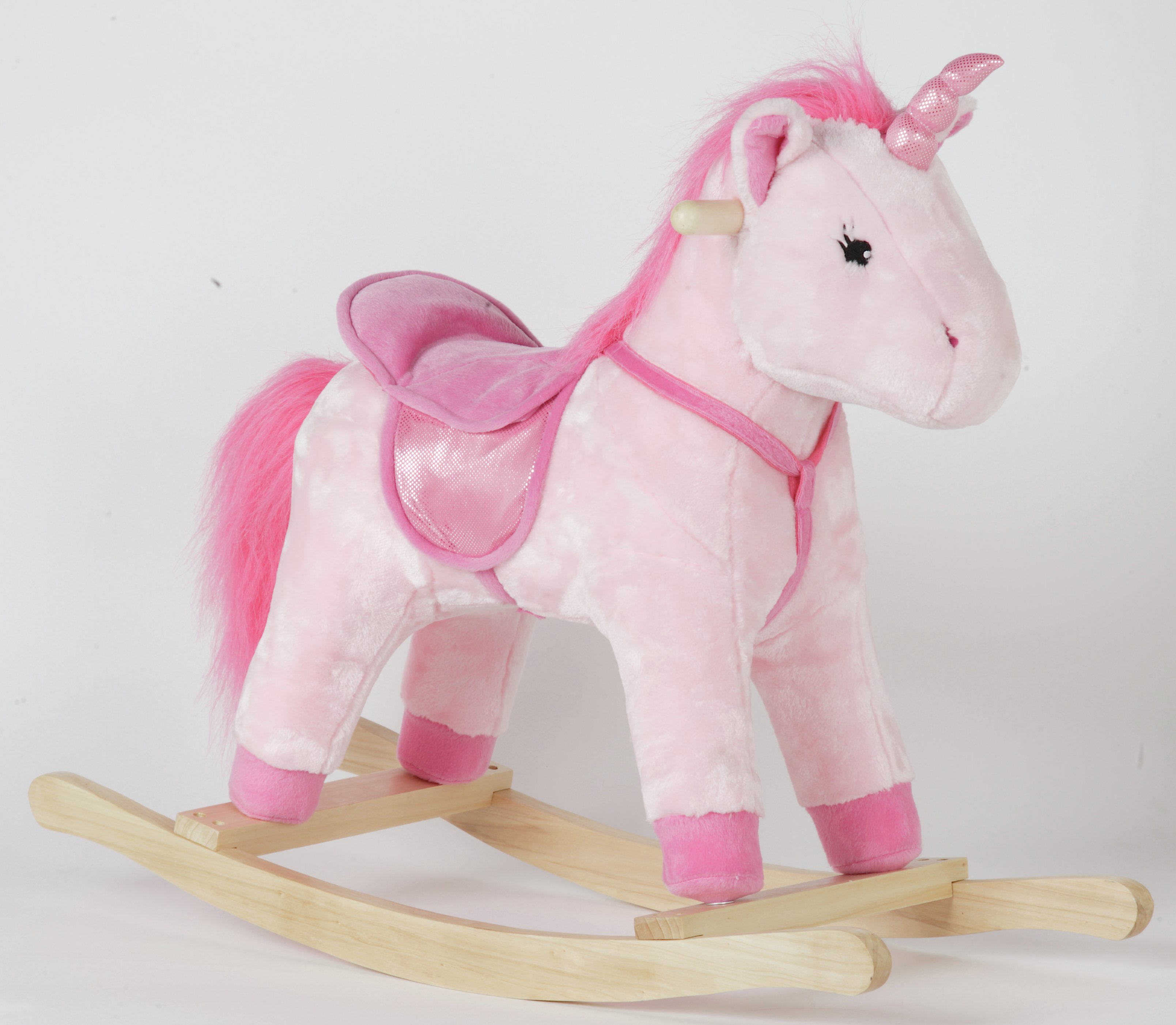 pink rocking unicorn