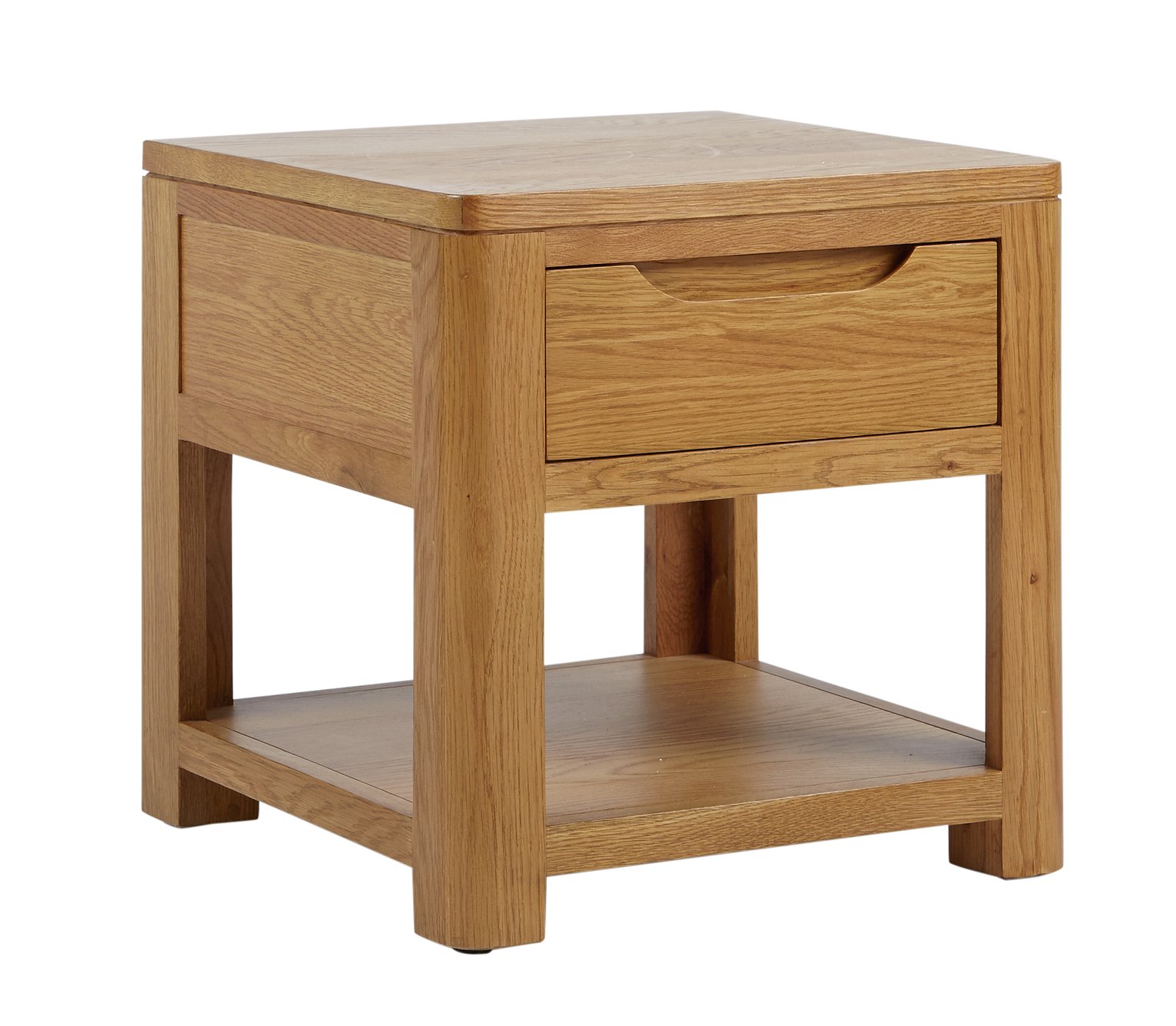 Argos Home Weymouth 1 Drawer Oak Veneer Lamp Table