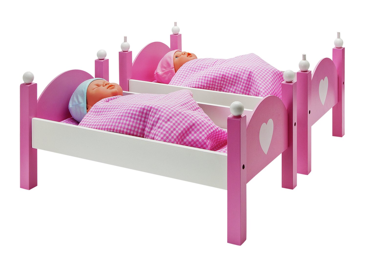 chad valley babies to love wooden doll's crib and blanket