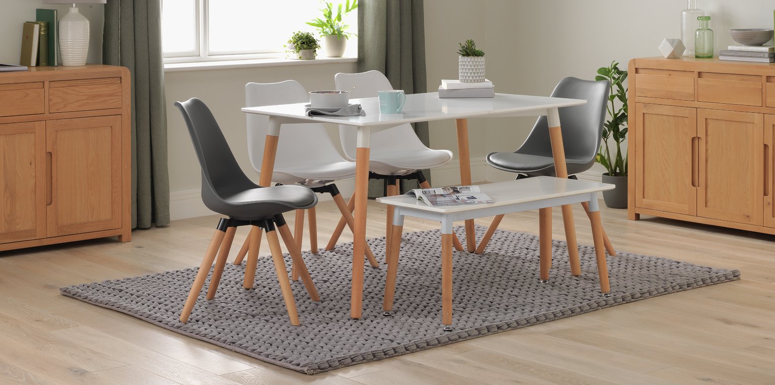 Argos Home Charlie Solid Beech 4 Seater Dining Table Review