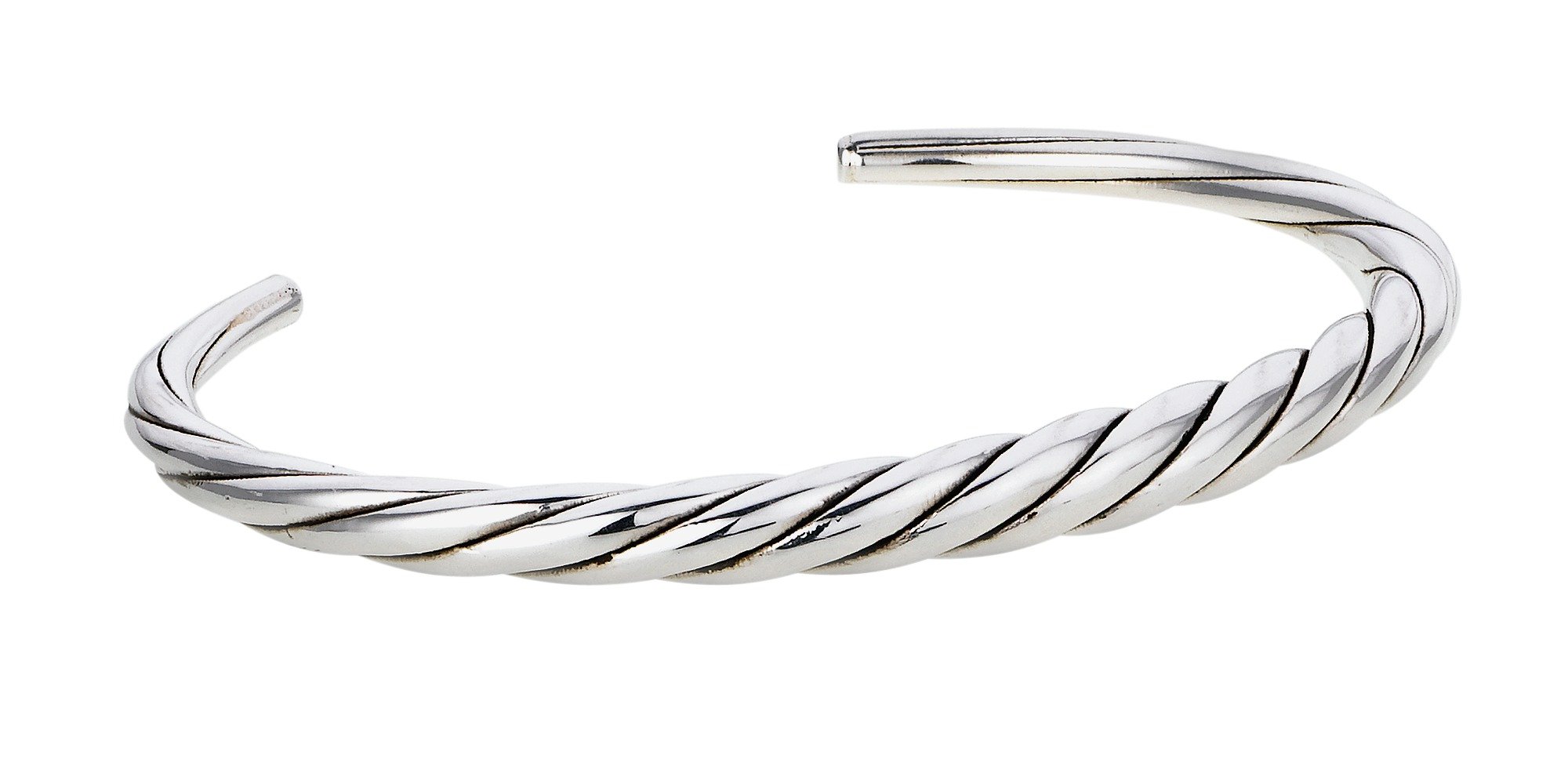 Revere Italian Sterling Silver Twisted Bangle