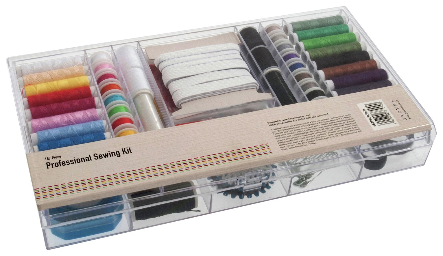 Professional Sewing Kit 167 Pieces