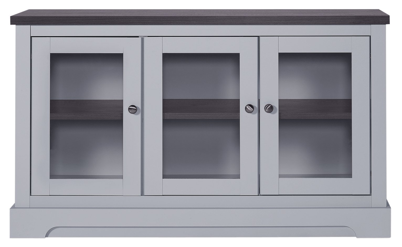 Argos Home Westbury 3 Door Large Glazed Sideboard - Grey