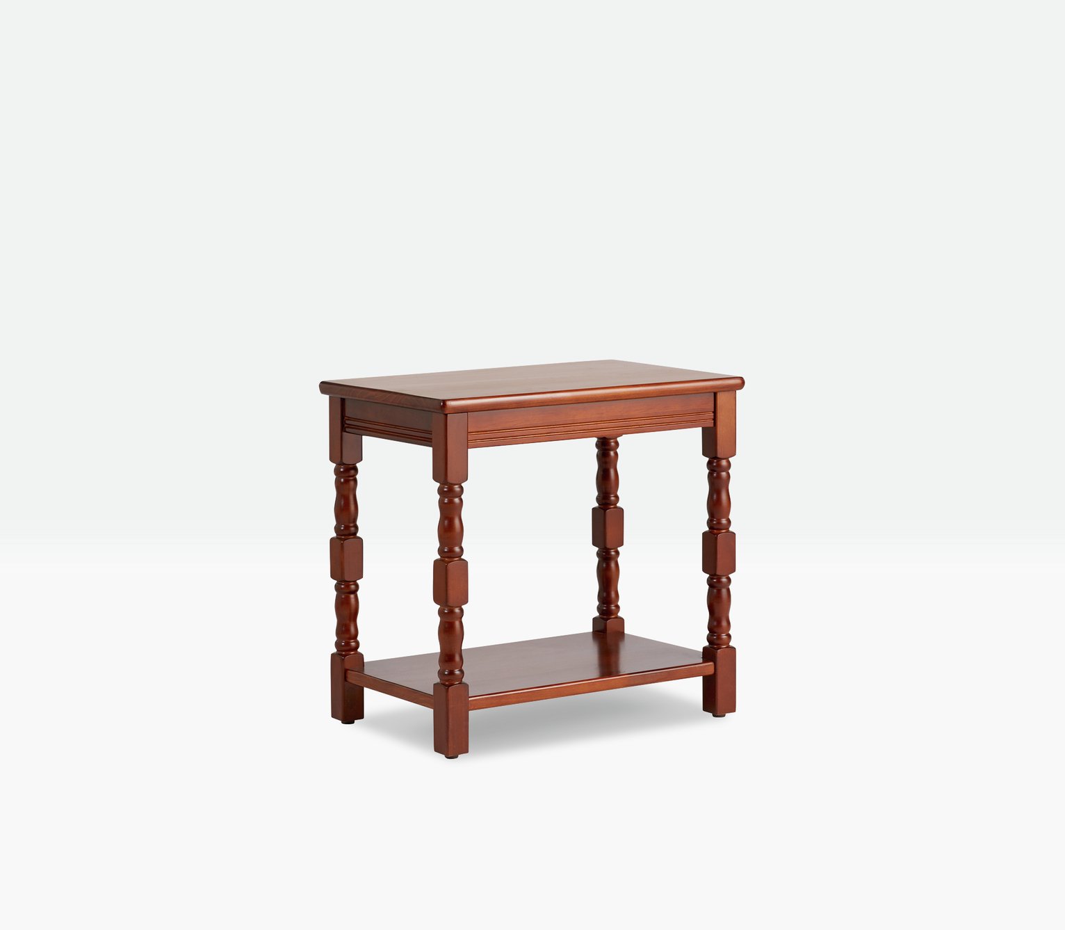 Argos Home Devon Solid Pine End Table - Walnut Effect