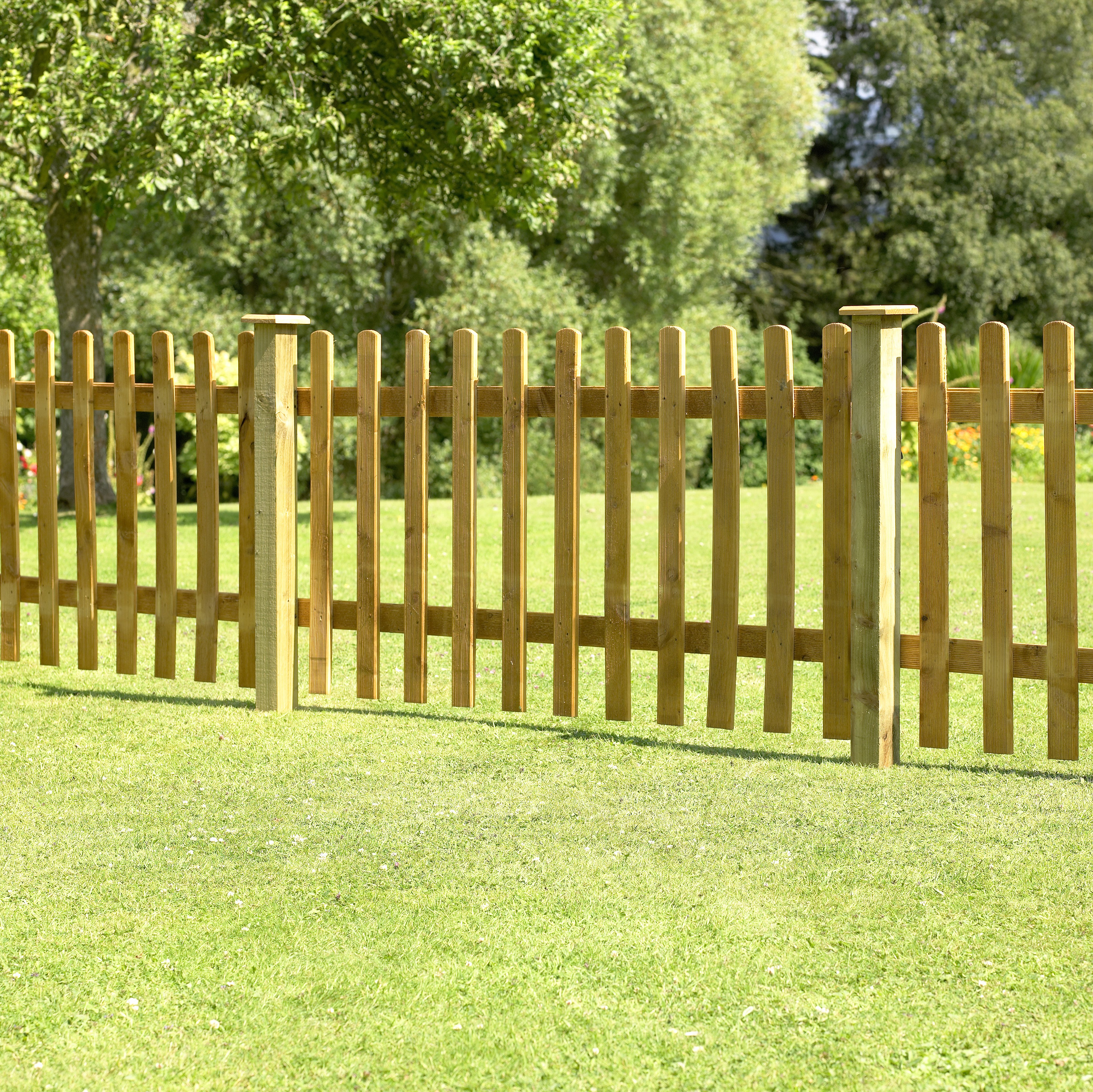 Forest 3 ft (0.9m) Pale Fence Panel - Pack of 8