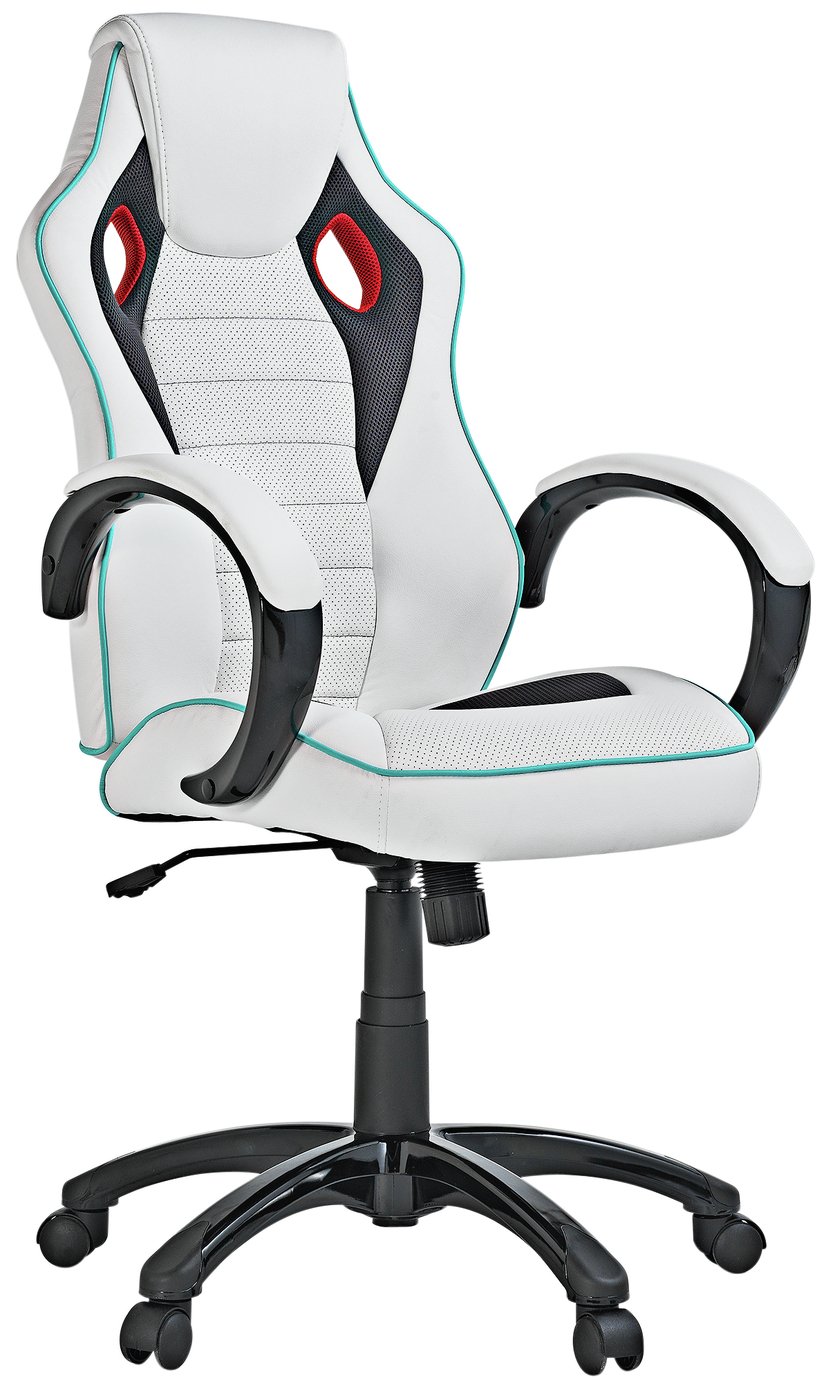 White gaming chair deals argos