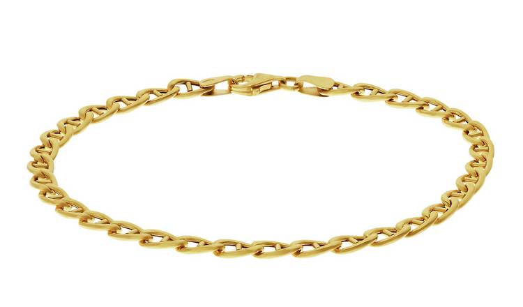 Revere 9ct Yellow Gold Anchor Bracelet