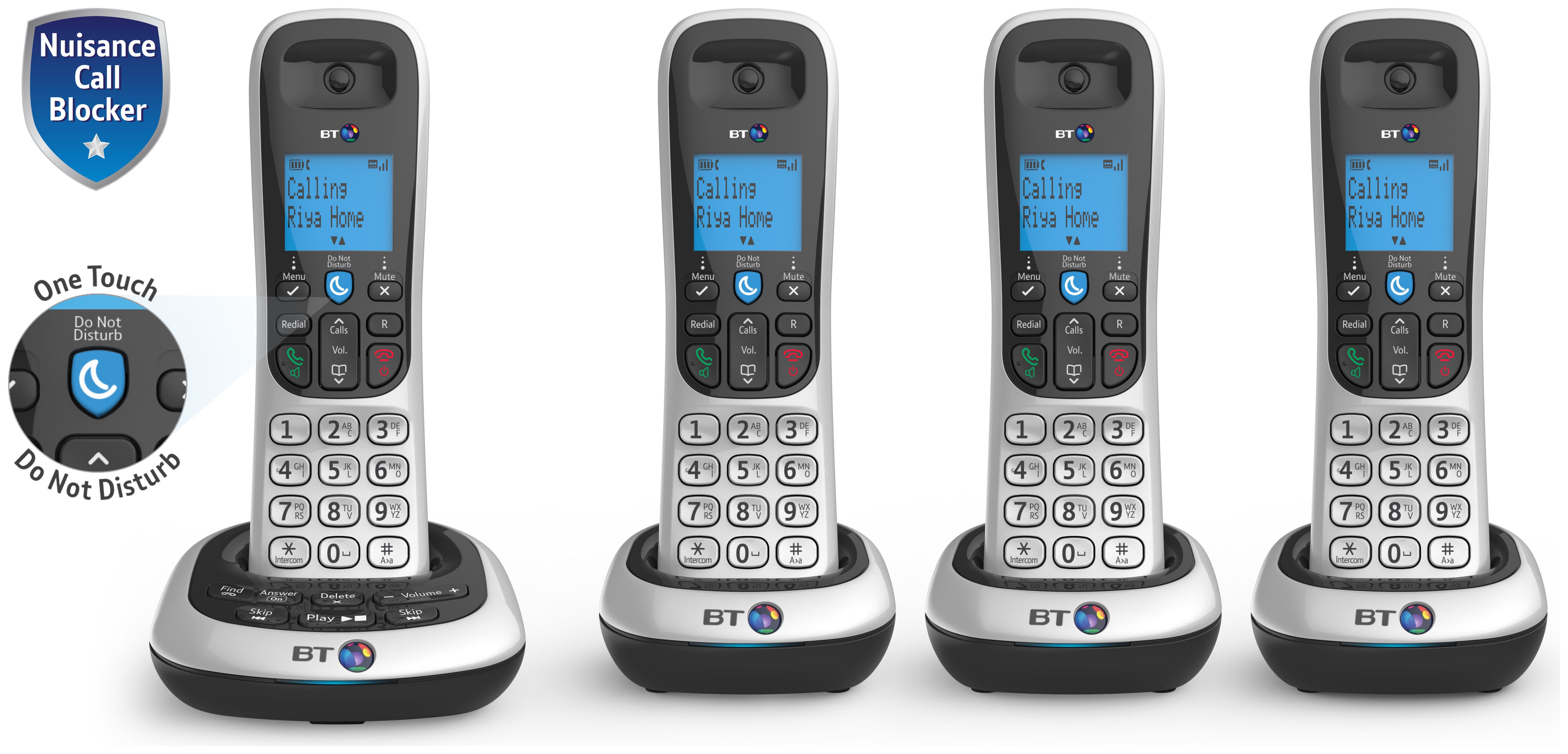 BT 2700 Cordless Telephone with Answer Machine - Quad