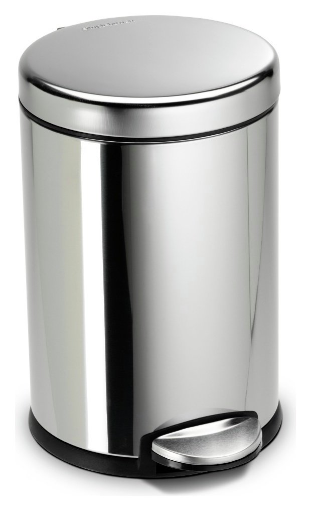 simplehuman 4.5 Litre Pedal Bin - Polished Stainless Steel