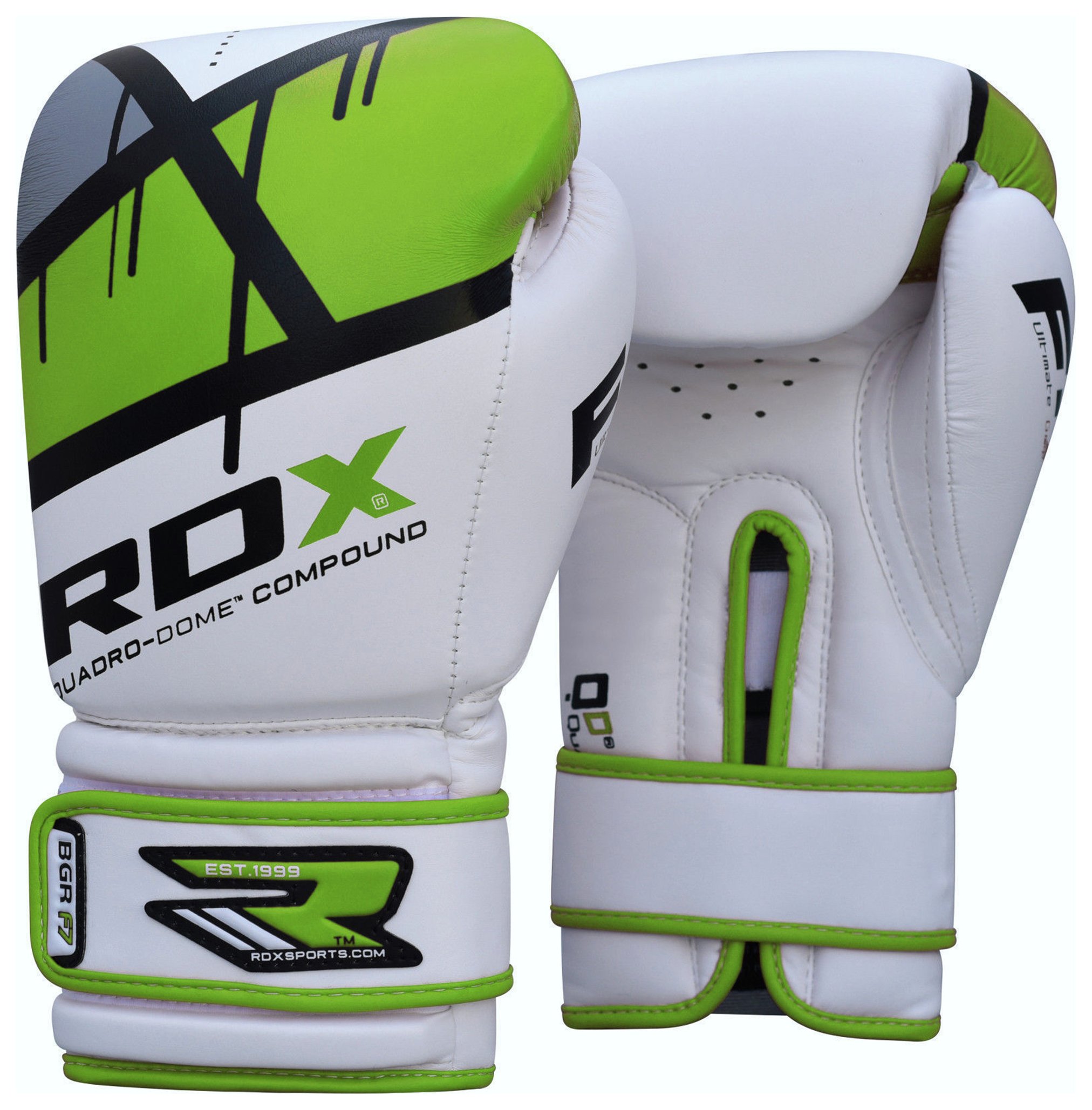 RDX Synthetic 14oz Leather Boxing Gloves - Green