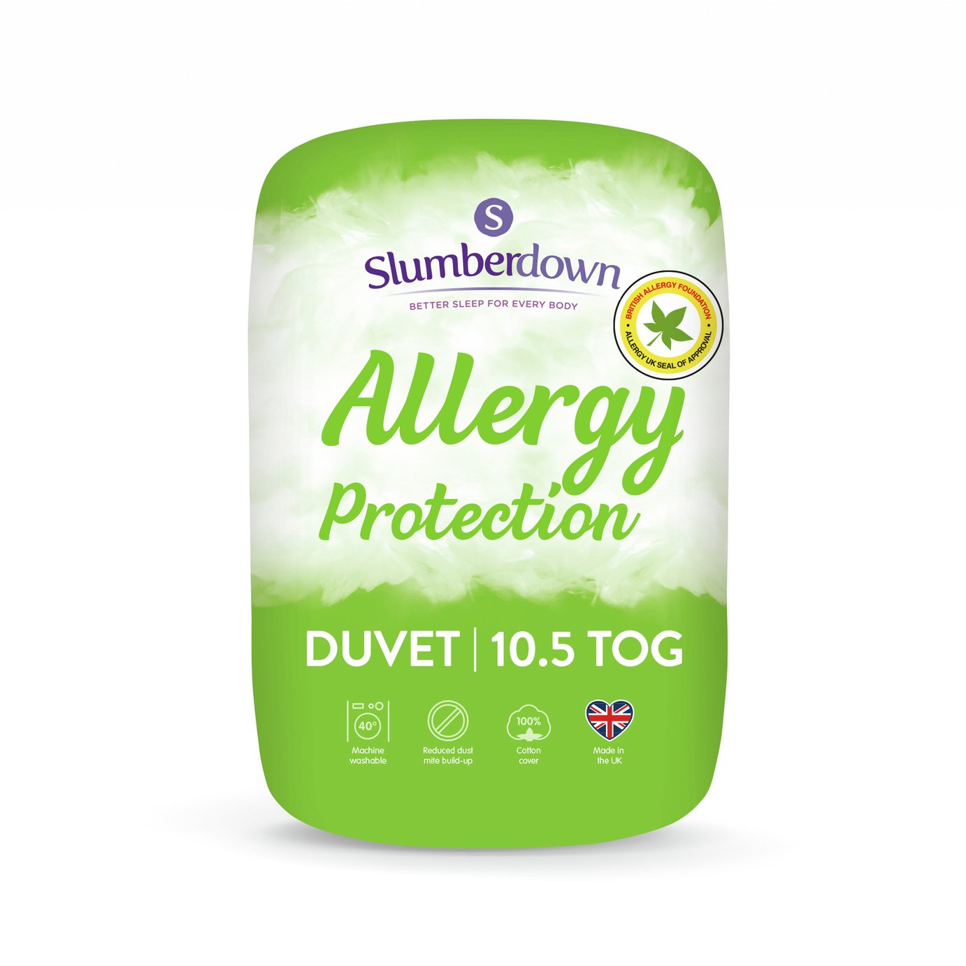 Slumberdown Allergy Protection 10.5 Tog Duvet - Single