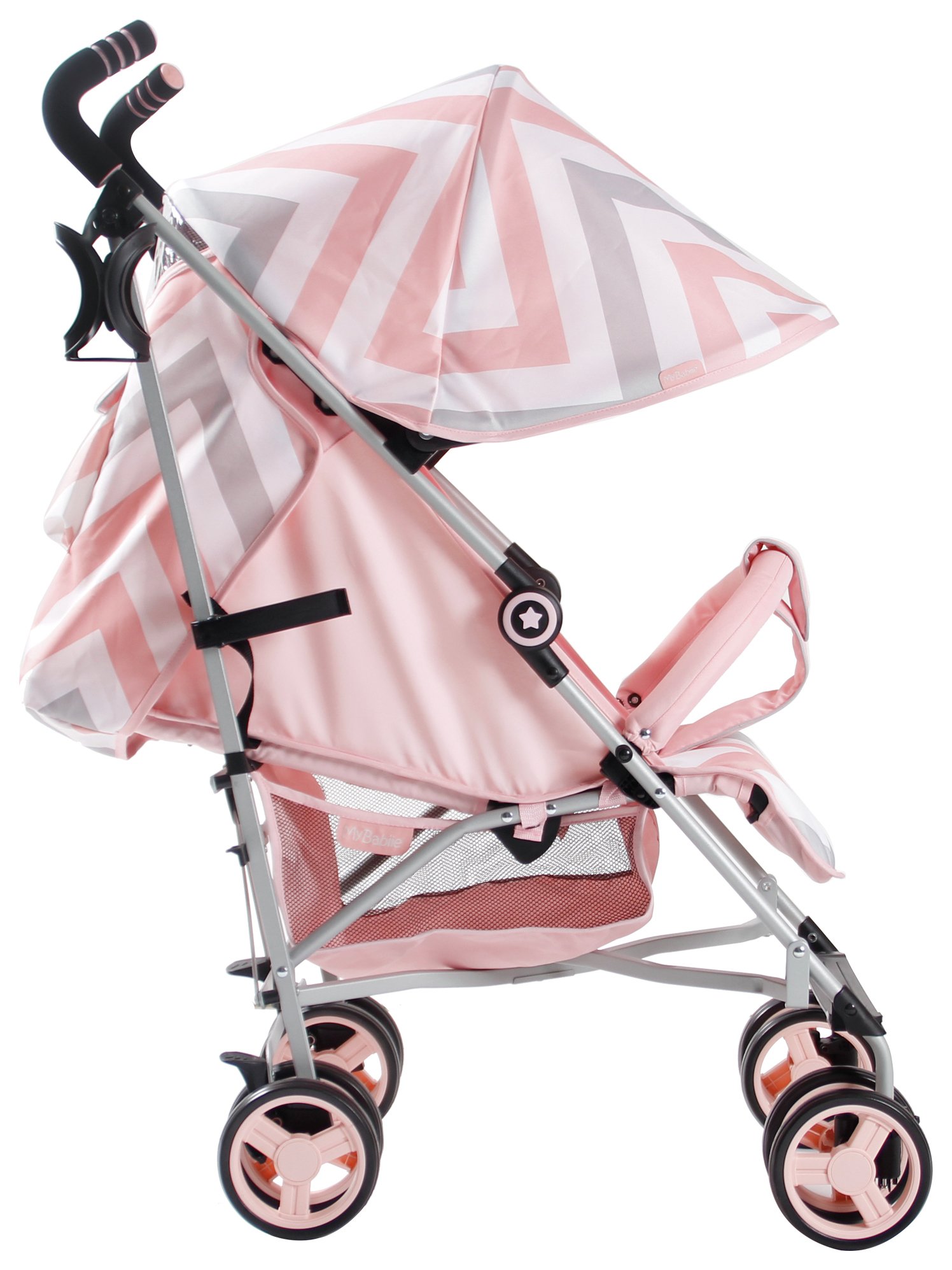 my babiie pink pushchair