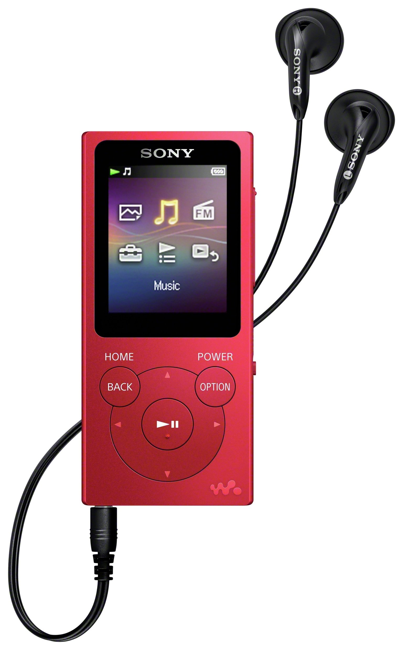 Sony NW-E394 Walkman 8GB MP3 Player - Red