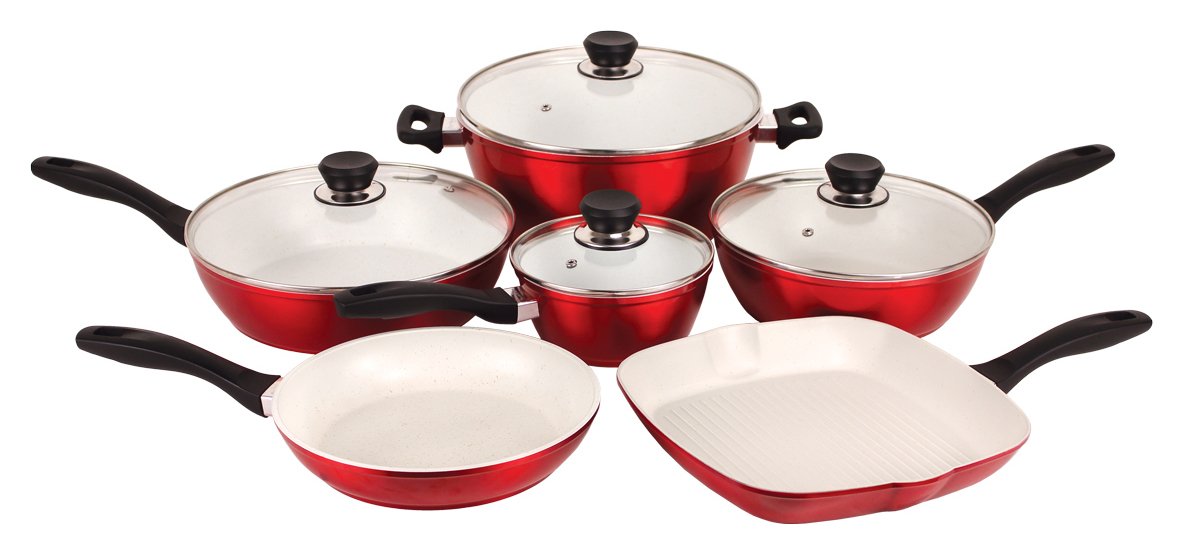 FlavorStone Pro Sapphire Non-Stick 6 Piece Pan Set