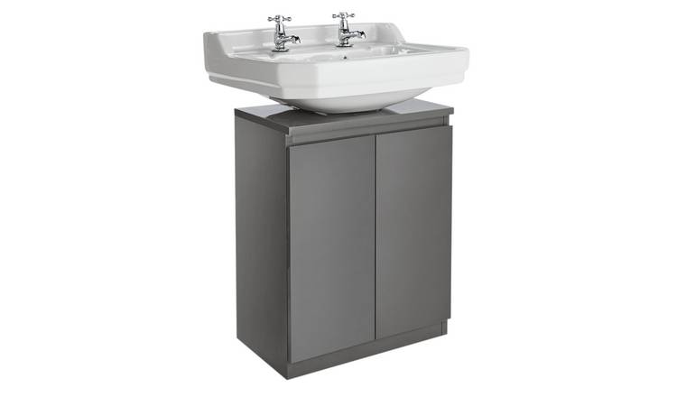 Buy Argos Home Gloss Undersink Storage Grey Bathroom Shelves And Storage Units Argos