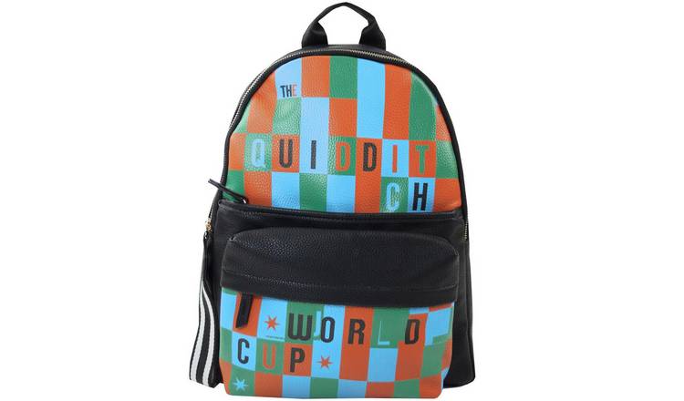 Danielle Nicole Quidditch World Cup Text Adult Womens Backpack - Black