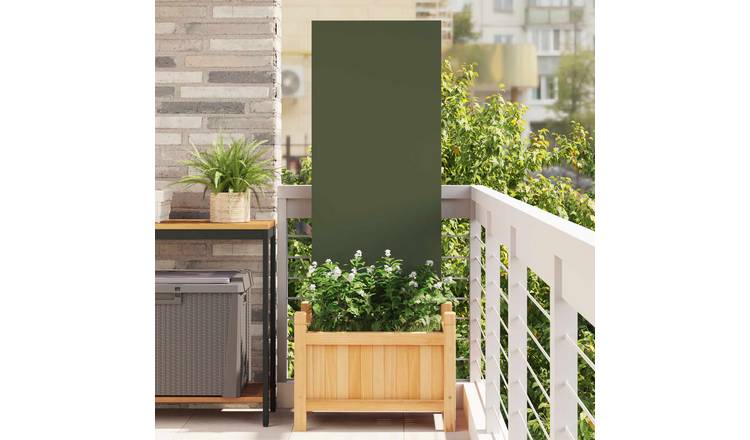 Walplus Garden Privacy Screen Cold-rolled - Olive Green - 50 x 1.7 x 140 cm