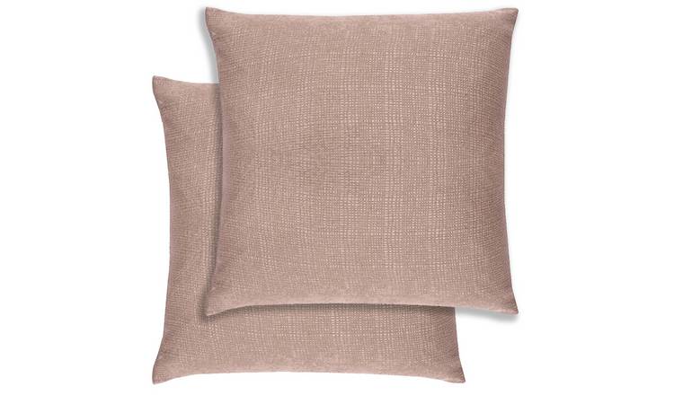 Enhanced Living Matrix Textured Cushion Covers - 43 x 43cm - Latte