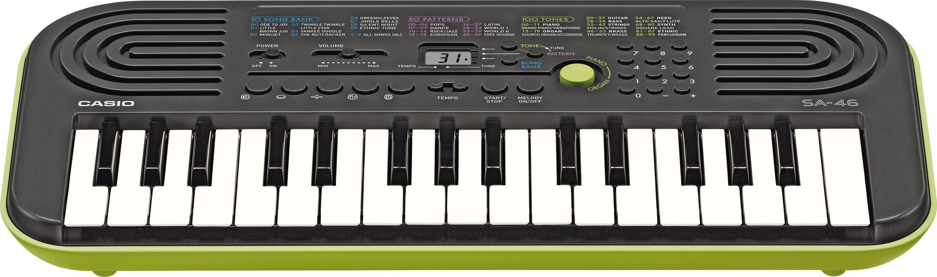 Casio SA-46 Mini Keyboard - Lime Green