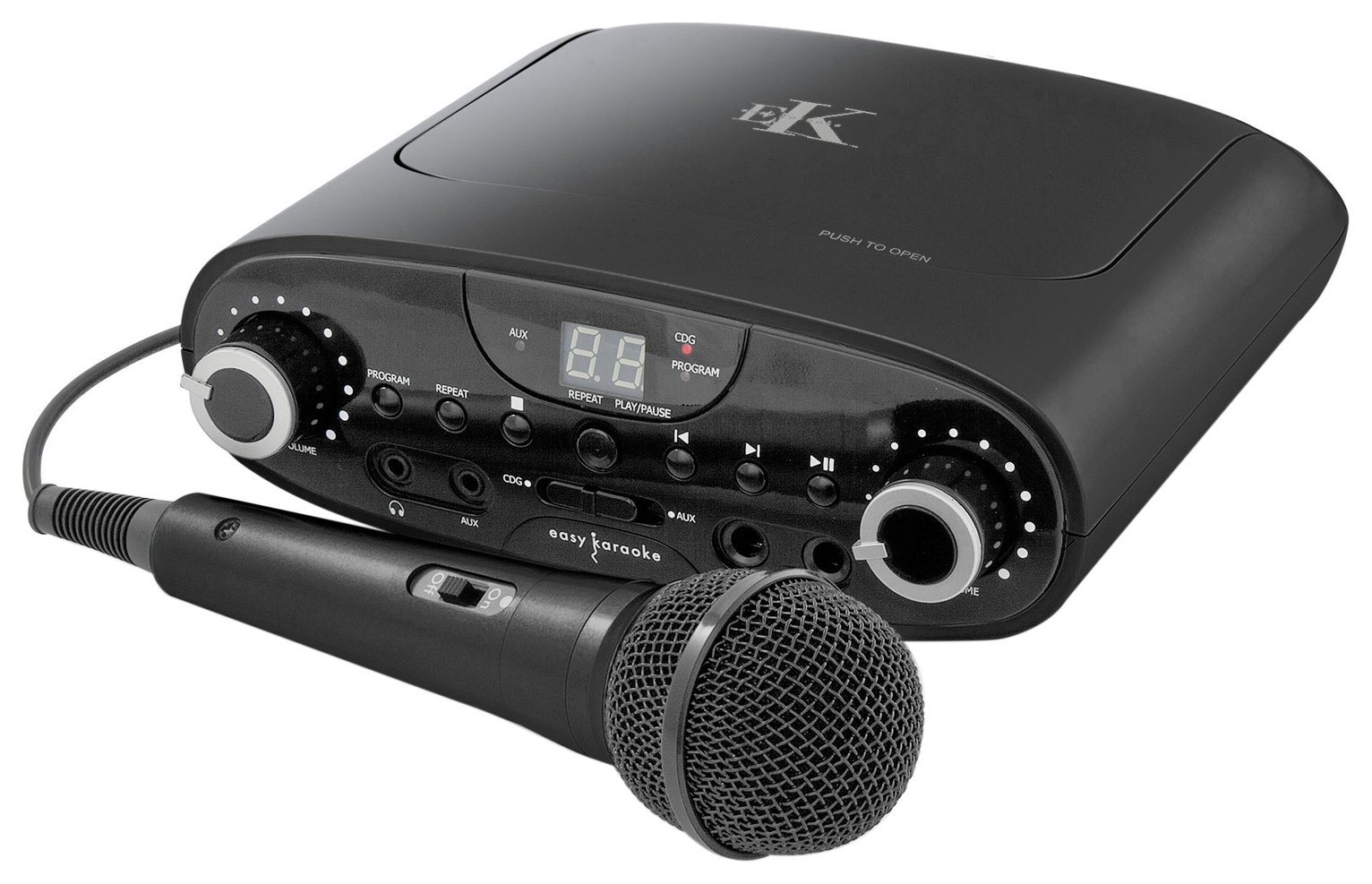 Easy Karaoke EKG88B Bluetooth Karaoke Machine - Black