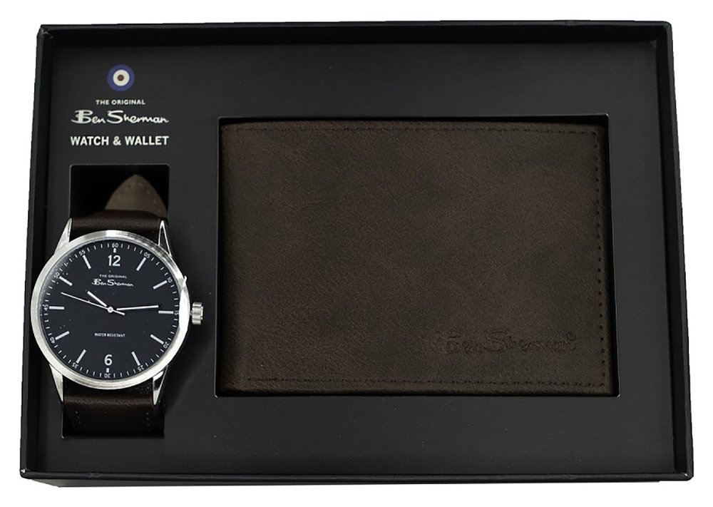 Ben Sherman Men's Brown Strap Watch Gift Set